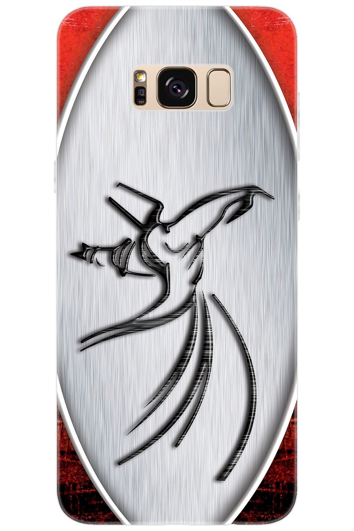 Ceppare Samsung Galaxy S8 PLUS (SM-G955F) Uyumlu Kılıf Desenli Silikon Semazen Tasarım STK:443 CP-zedW6Yz