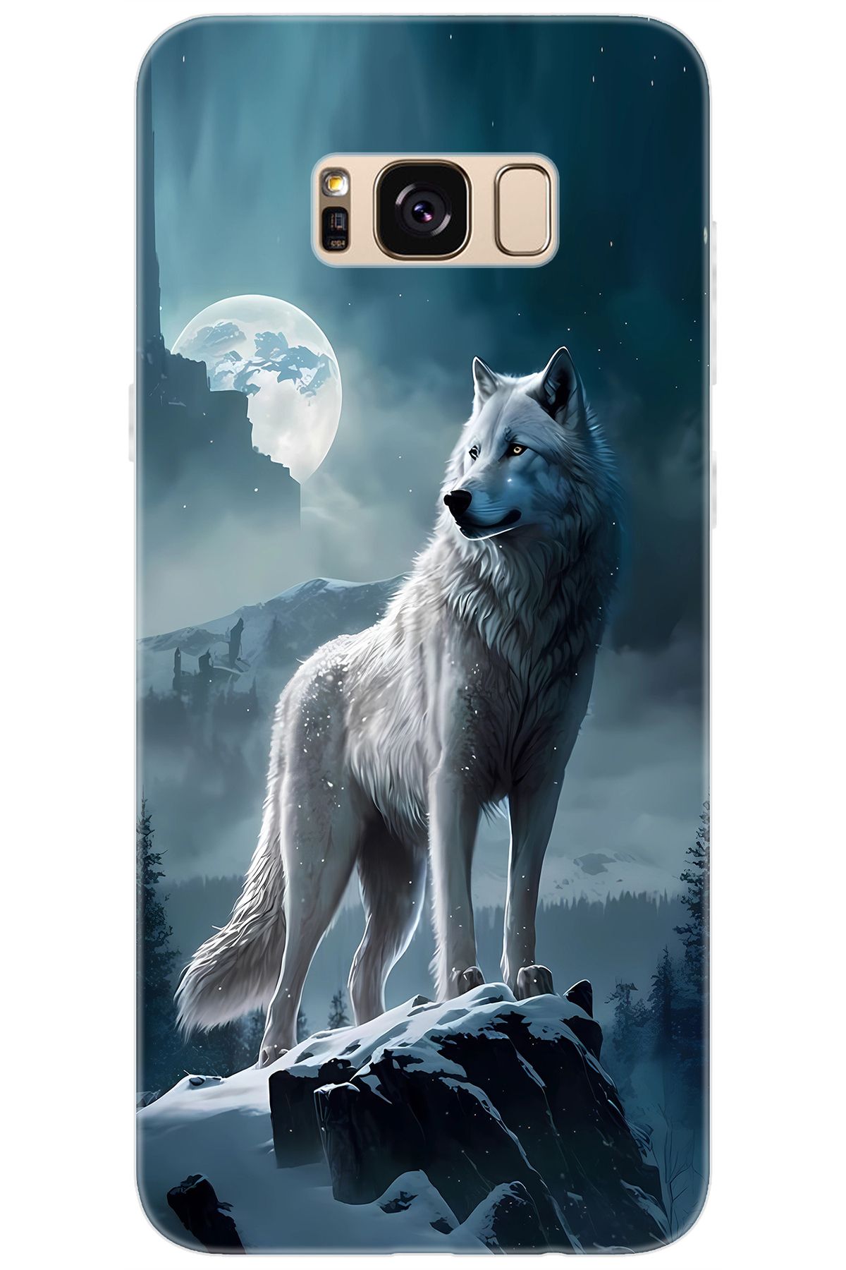 Ceppare Samsung Galaxy S8 PLUS (SM-G955F) Uyumlu Kılıf Desen Baskılı Silikon Kurt STK:683 CP-4pNjDqG