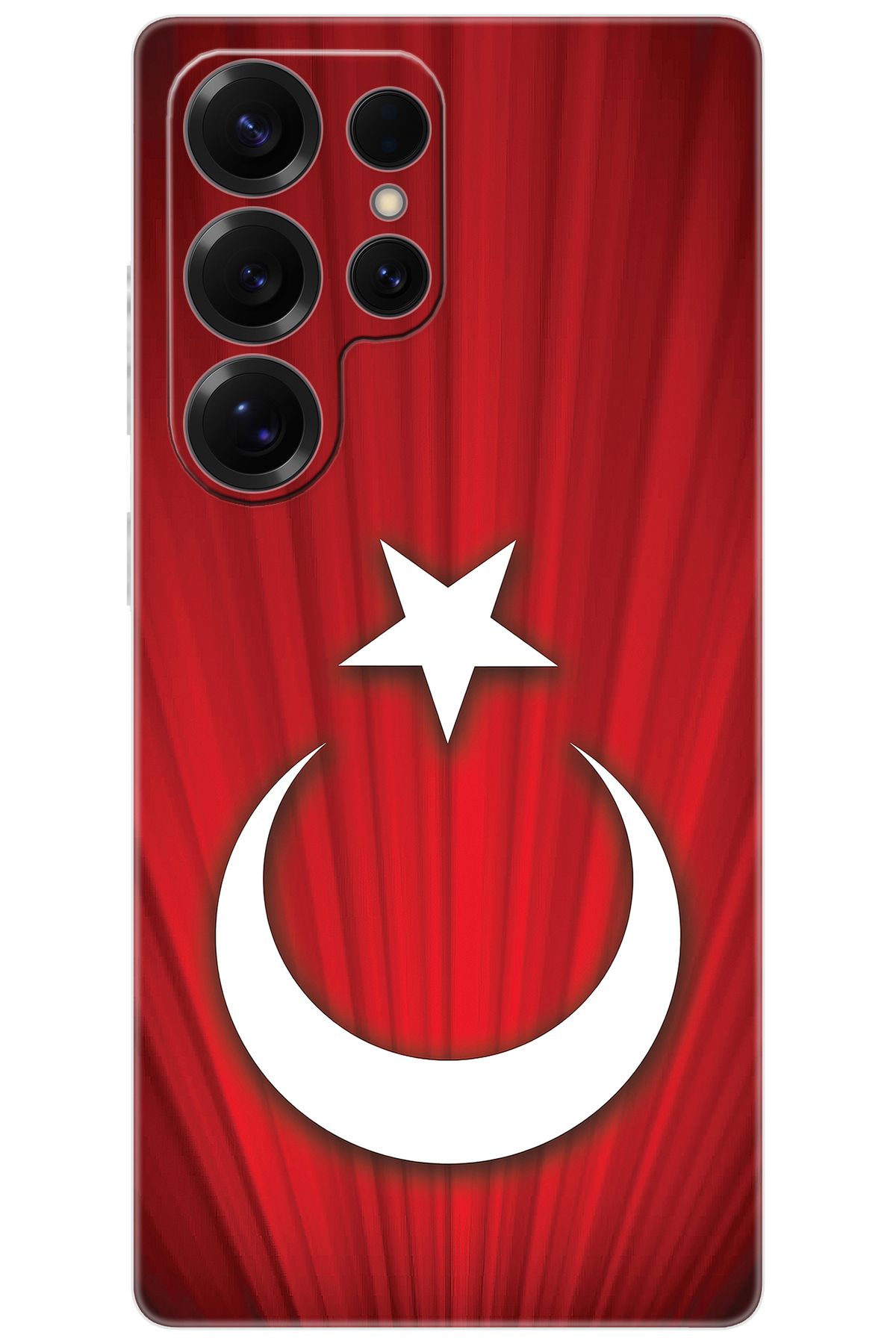 Ceppare Samsung Galaxy S25 ULTRA (SM-S938B) Uyumlu Kılıf Silikon Türk Bayrağı Tasarım STK:382 CP-ZRtkFJY