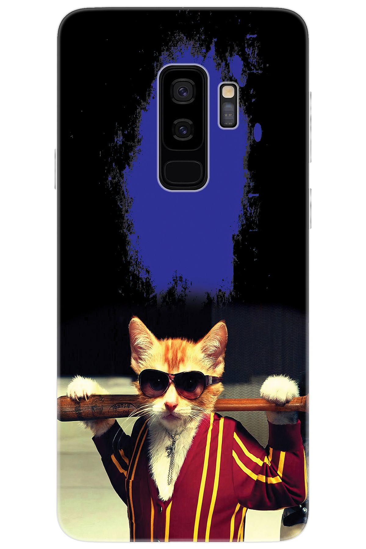 Ceppare Samsung Galaxy S9 PLUS (SM-G965F) Uyumlu Kılıf Desen Baskılı Silikon Artist Kedi STK:481 CP-OqO2IuC
