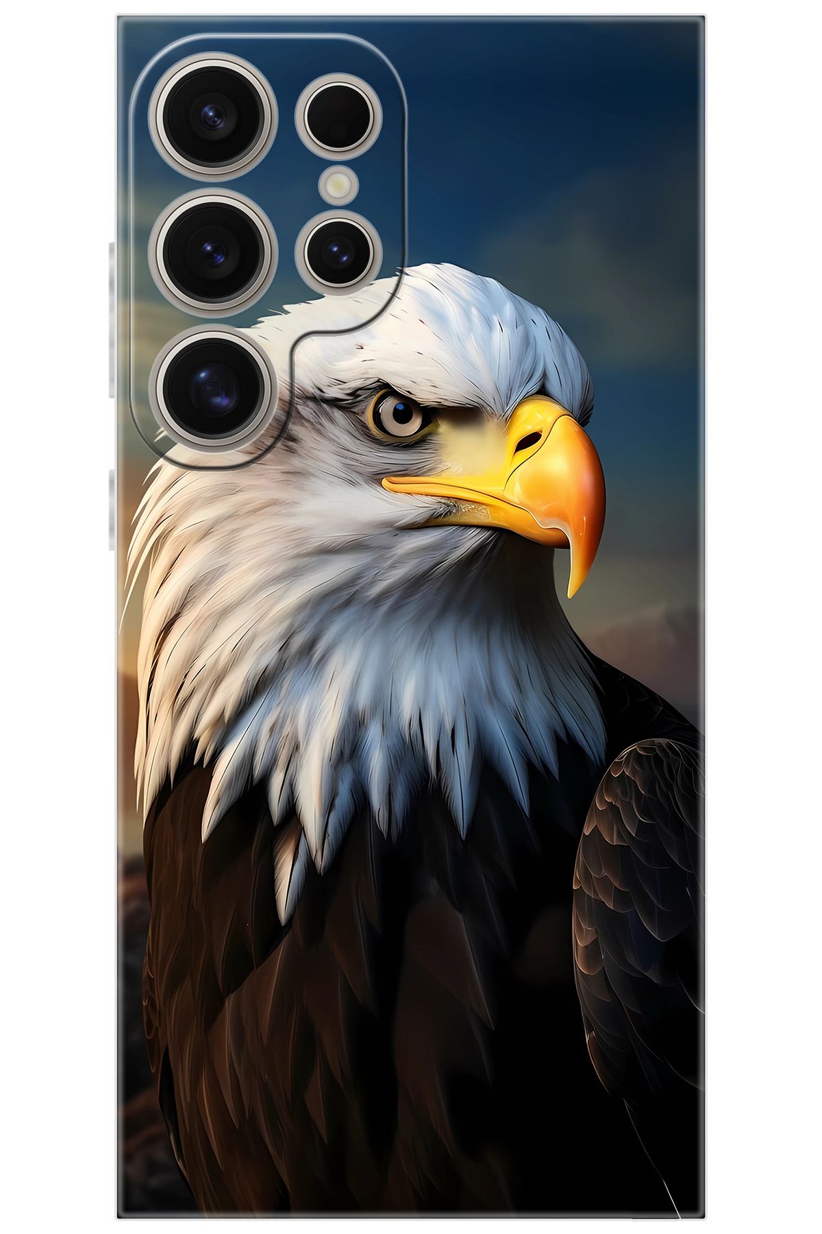 Ceppare Samsung Galaxy S24 ULTRA (SM-S928B) Uyumlu Kılıf Desen Baskılı Silikon Kartal STK:687 CP-8Z5Rwnr