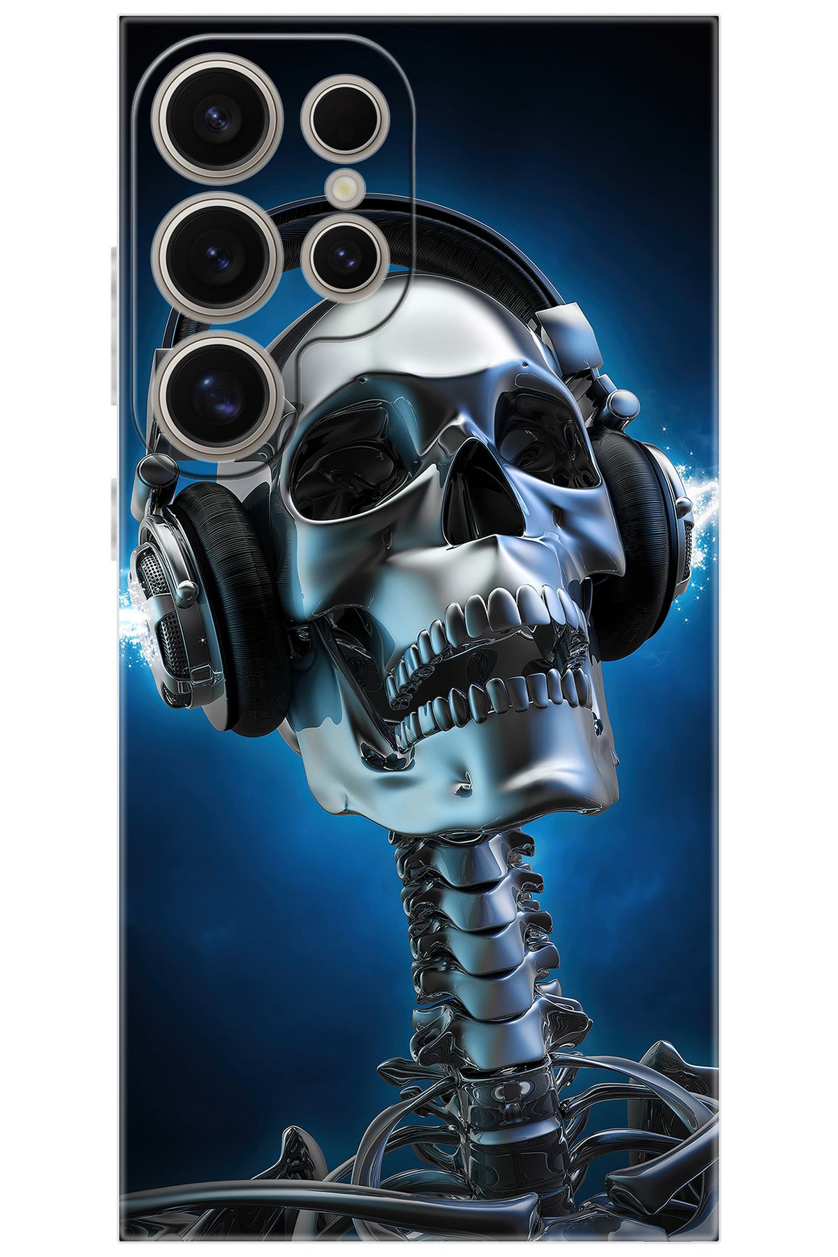 Ceppare Samsung Galaxy S24 ULTRA (SM-S928B) Uyumlu Kılıf Desen Baskı Silikon Metal İskelet STK141 CP-effynJ5