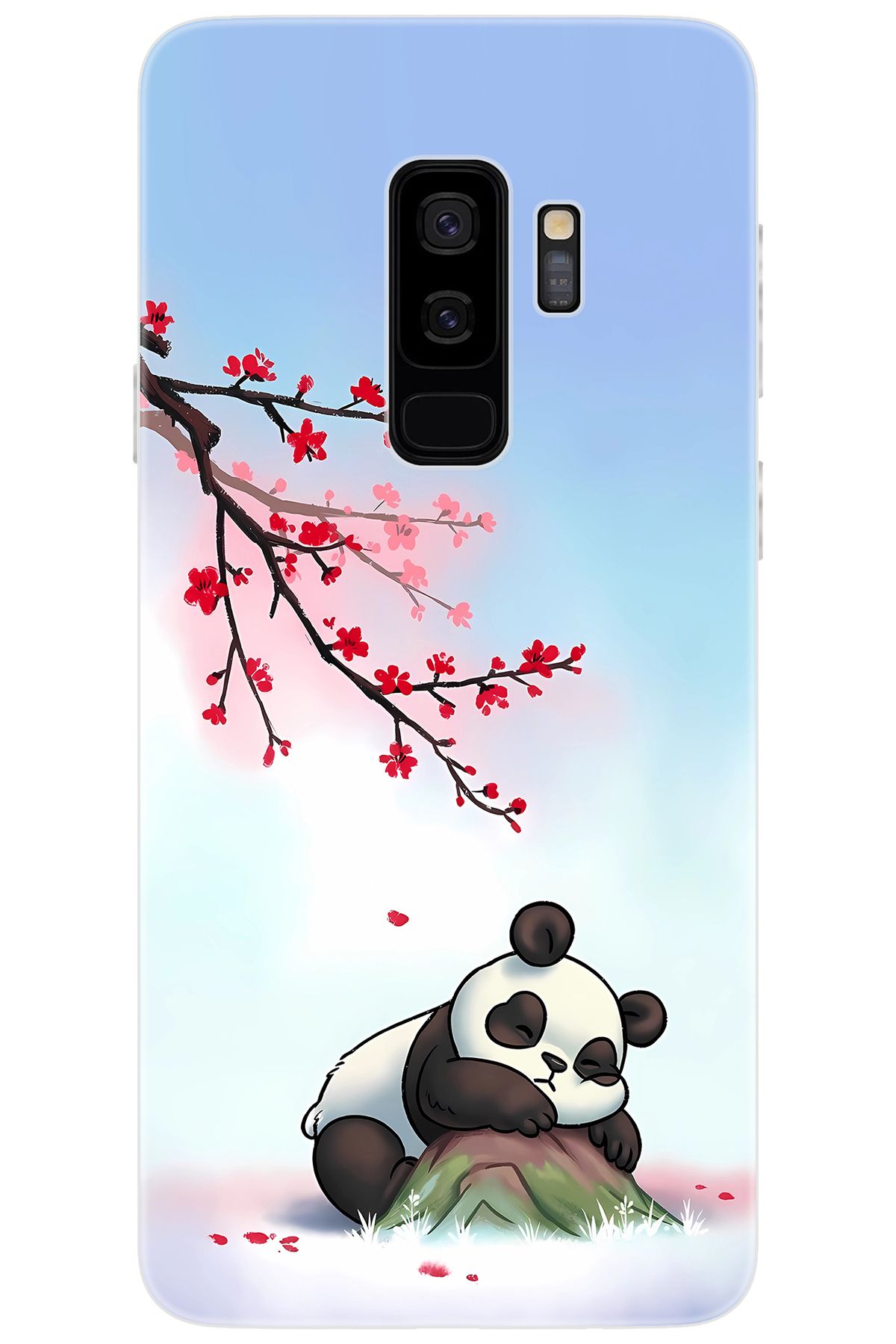 Ceppare Samsung Galaxy S9 PLUS (SM-G965F) Uyumlu Kılıf Desen Baskı Silikon Uyuyan Panda STK:627 CP-EqXphkc