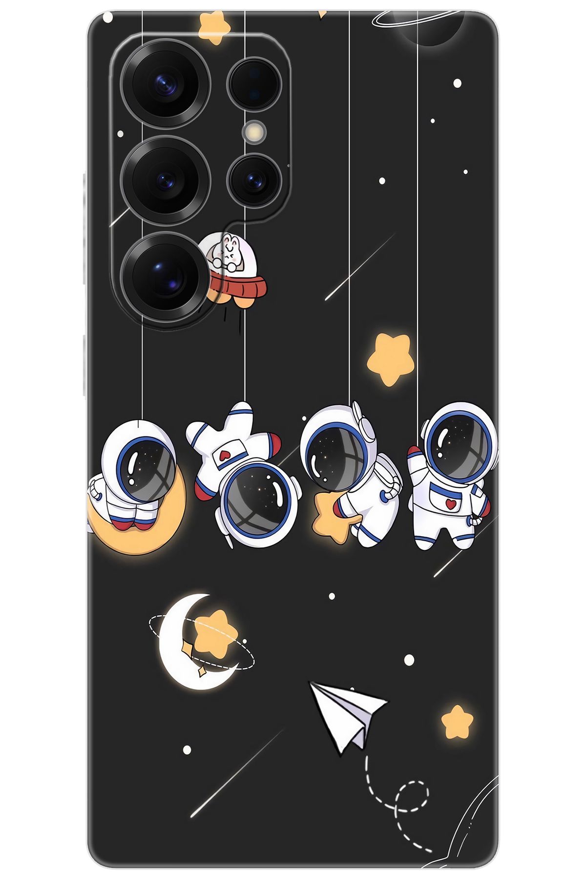 Ceppare Samsung Galaxy S25 ULTRA (SM-S938B) Uyumlu Kılıf Silikon Sallanan Astronotlar STK:740 CP-C7kBS0q