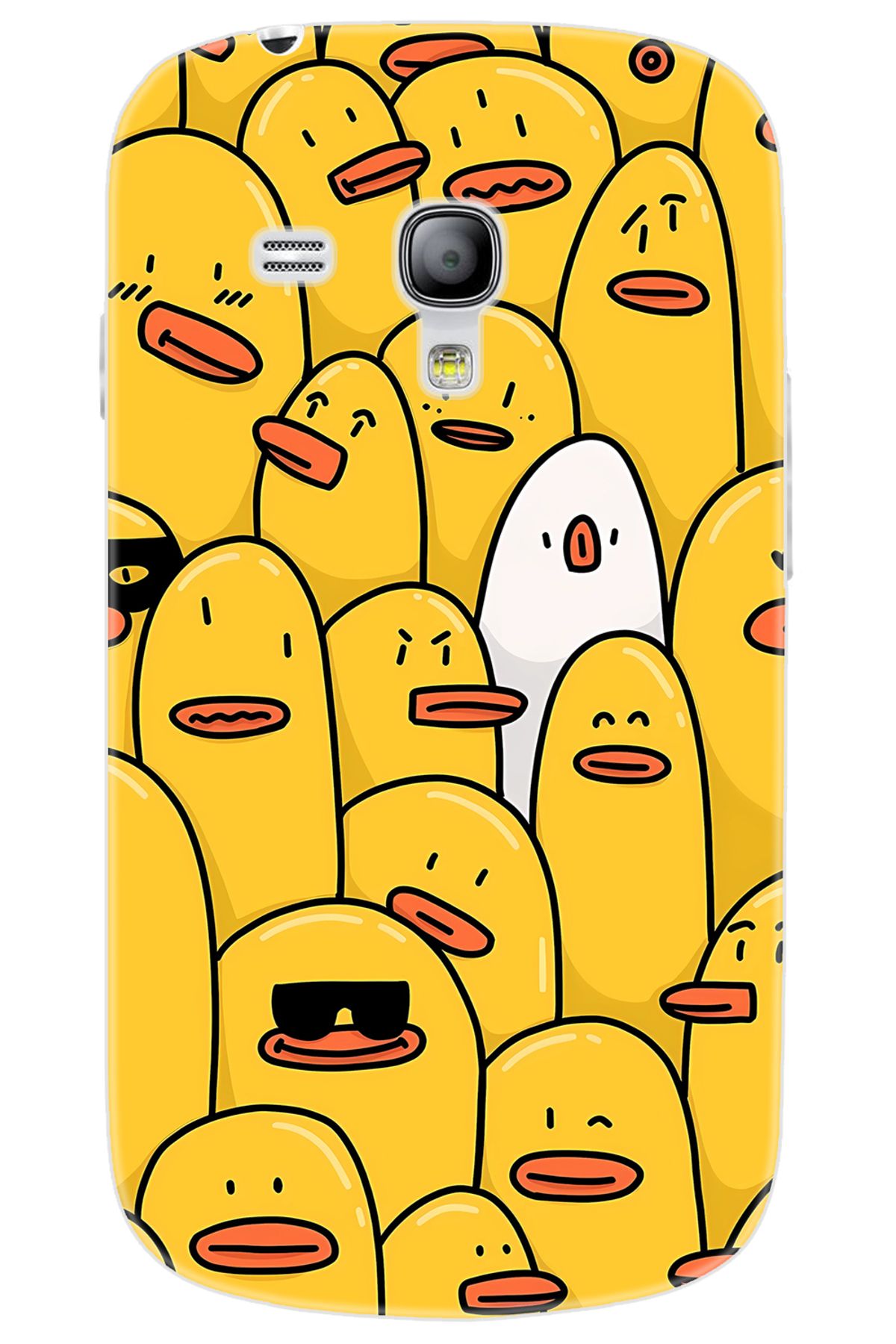 Ceppare Samsung Galaxy S3 Mini (GT-I8190) Uyumlu Kılıf Desen Baskılı Silikon Cool Ördek STK:650 CP-yEcfTLh
