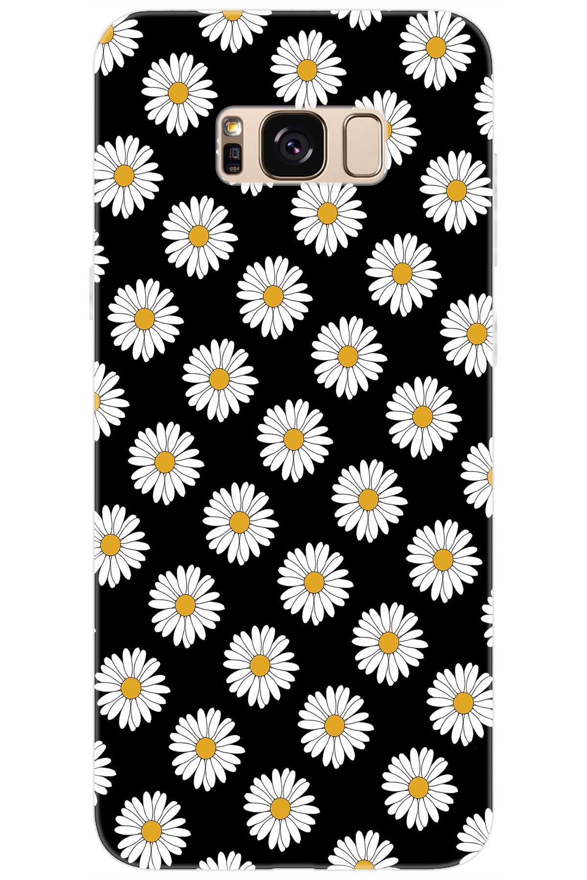 Ceppare Samsung Galaxy S8 PLUS (SM-G955F) Uyumlu Kılıf Desenli Silikon Papatya Serisi STK:634 CP-uFDRyel