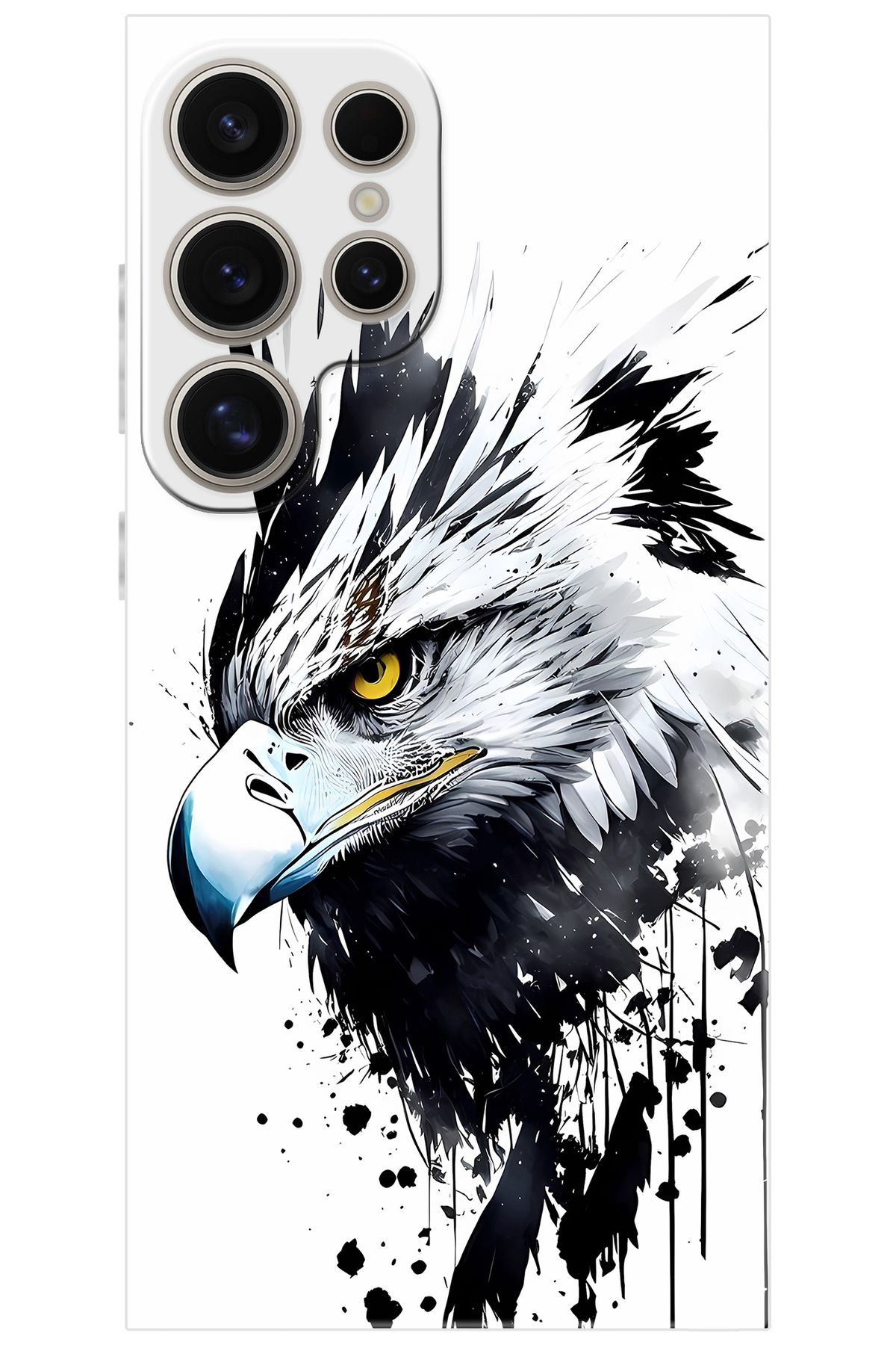 Ceppare Samsung Galaxy S24 ULTRA (SM-S928B) Uyumlu Kılıf Desenli Silikon Kartal Serisi STK:1008 CP-TdLYq8d