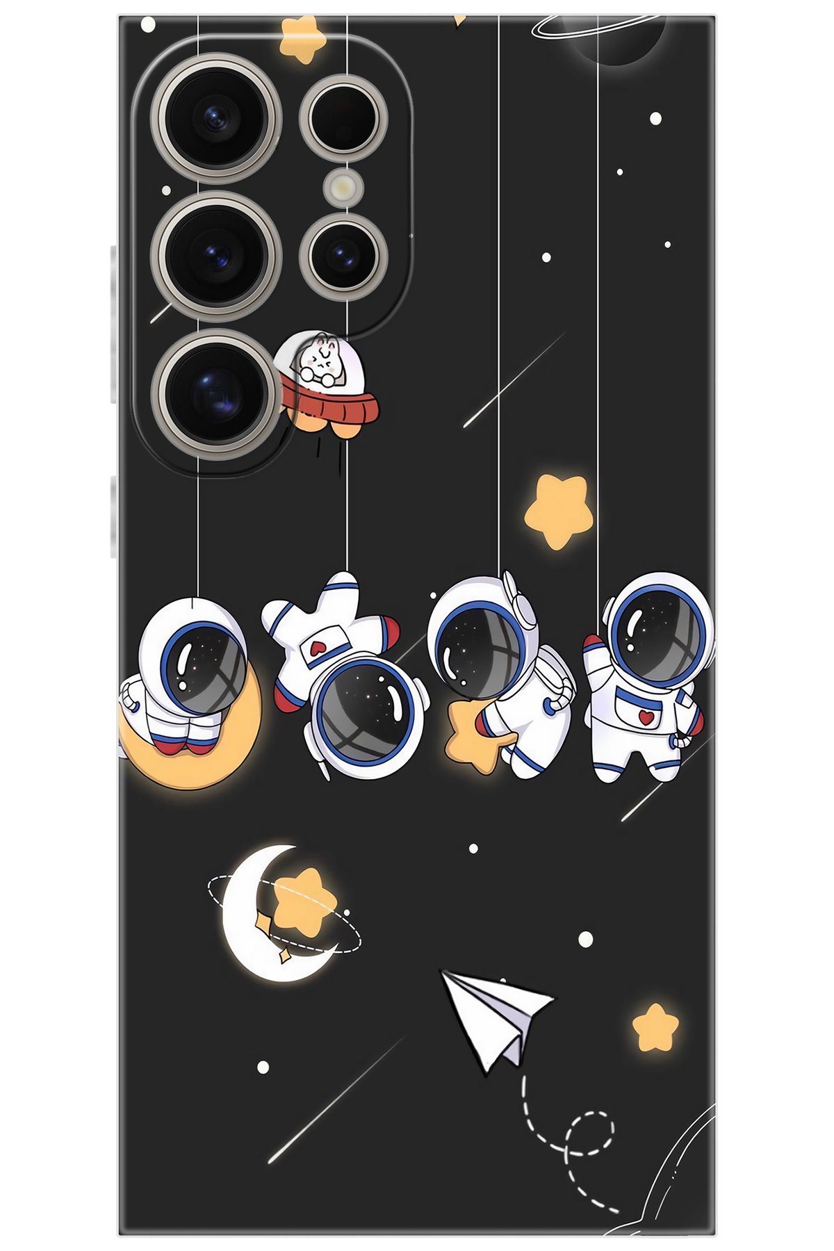 Ceppare Samsung Galaxy S24 ULTRA (SM-S928B) Uyumlu Kılıf Silikon Sallanan Astronotlar STK:740 CP-Oc0zKpM