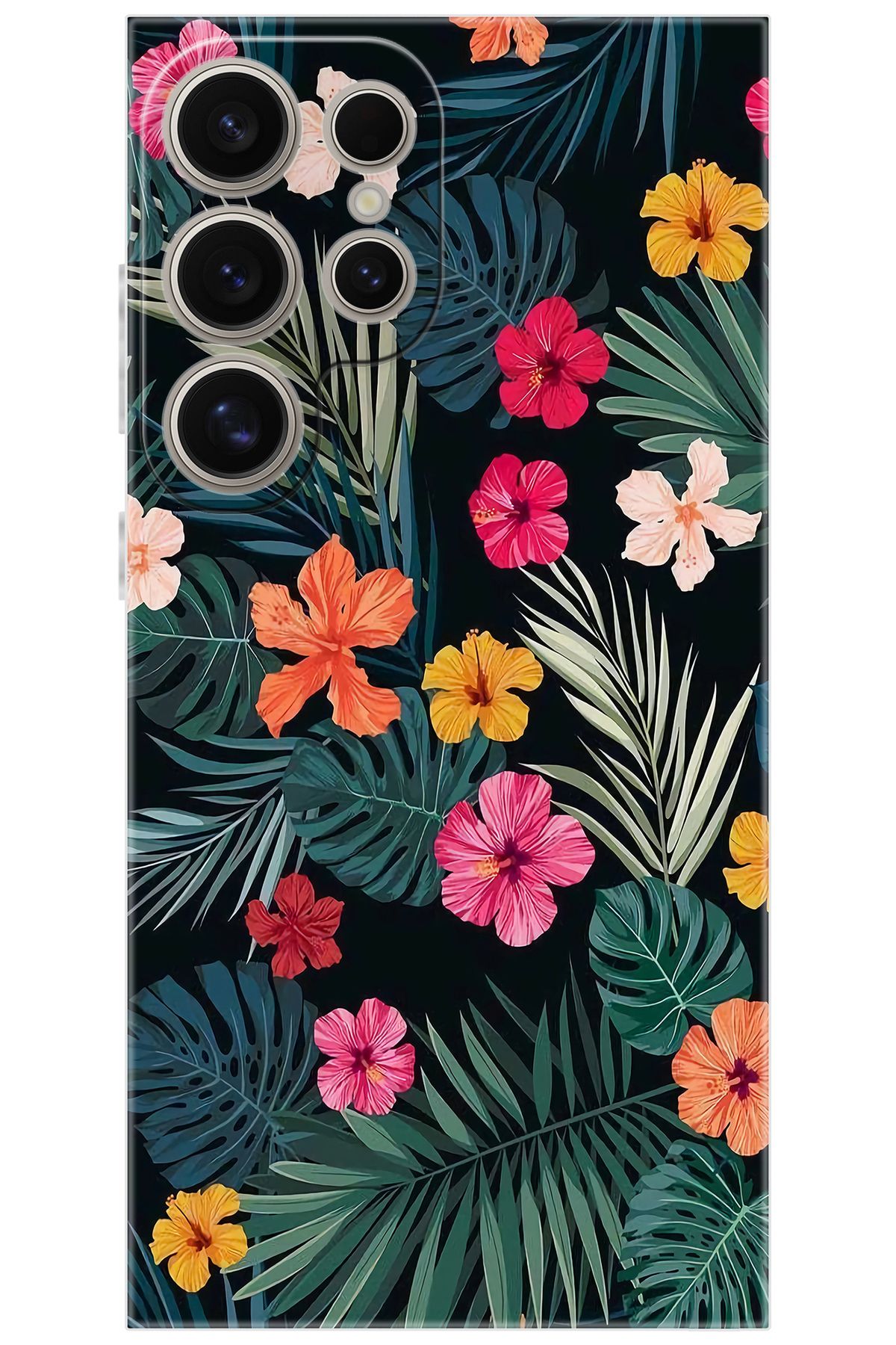 Ceppare Samsung Galaxy S24 ULTRA (SM-S928B) Uyumlu Kılıf Desen Baskılı Silikon Çiçekler STK:632 CP-ZaAEobU