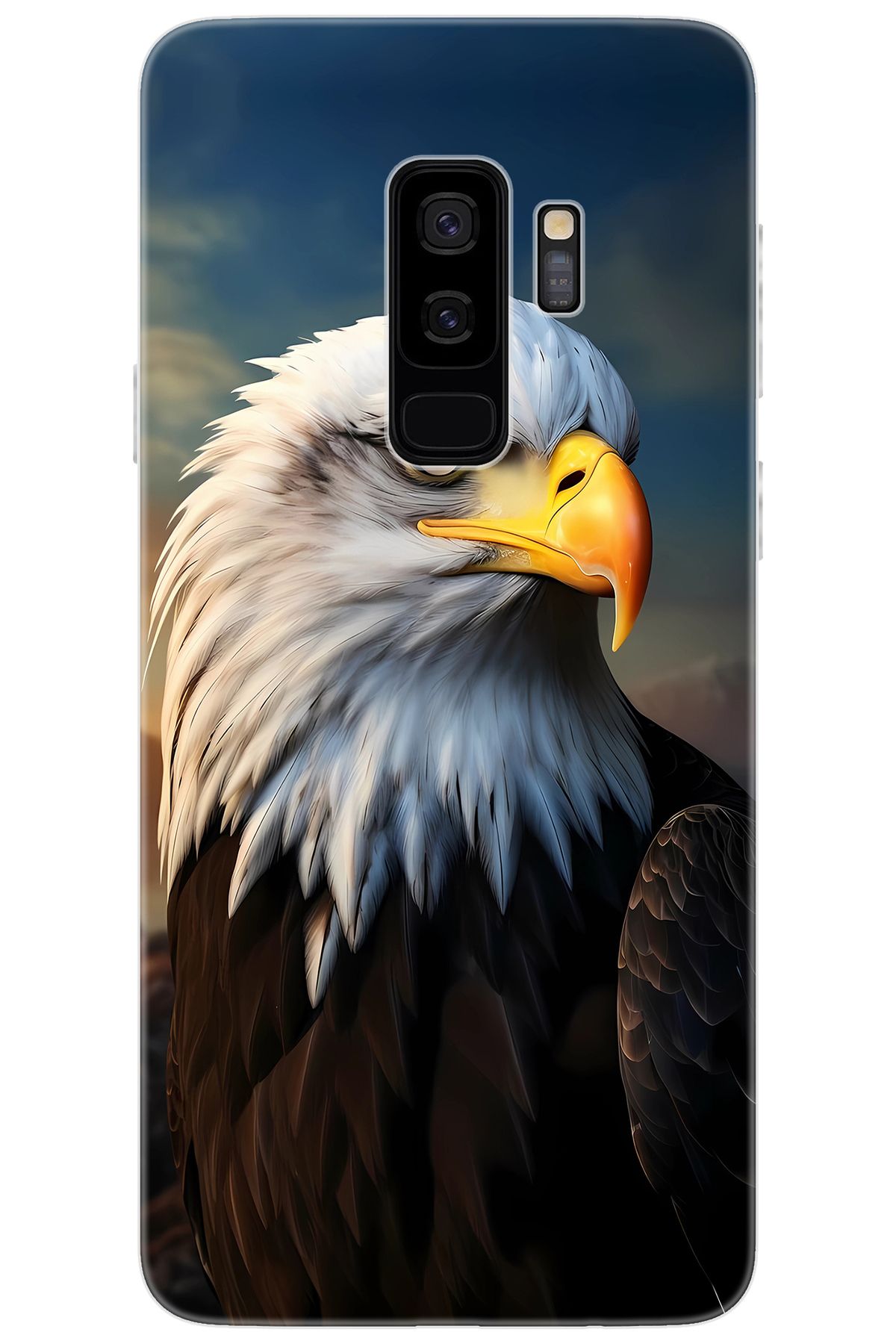 Ceppare Samsung Galaxy S9 PLUS (SM-G965F) Uyumlu Kılıf Desen Baskılı Silikon Kartal STK:687 CP-MNIFlsz