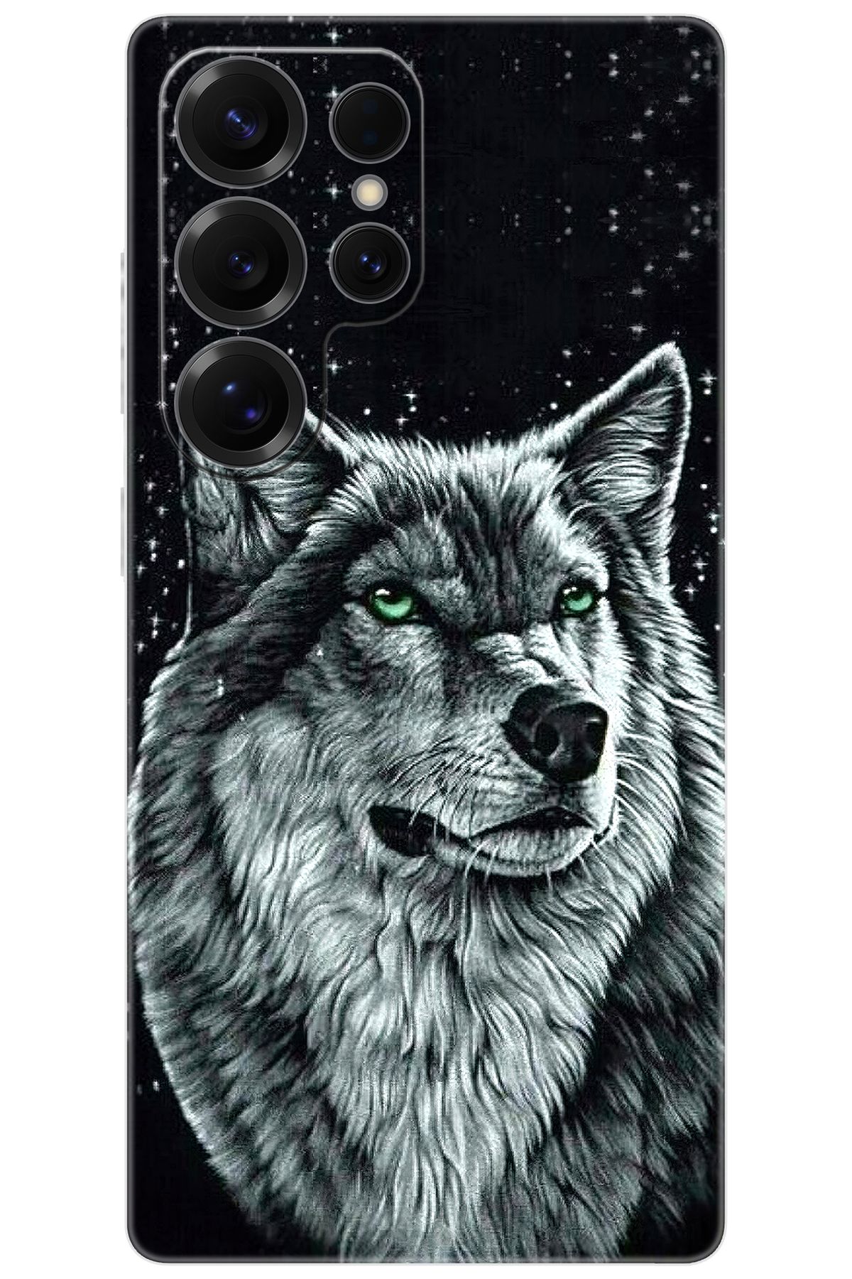 Ceppare Samsung Galaxy S25 ULTRA (SM-S938B) Uyumlu Kılıf Desen Baskı Silikon Kurt Baskı STK:488 CP-JTrWEUs