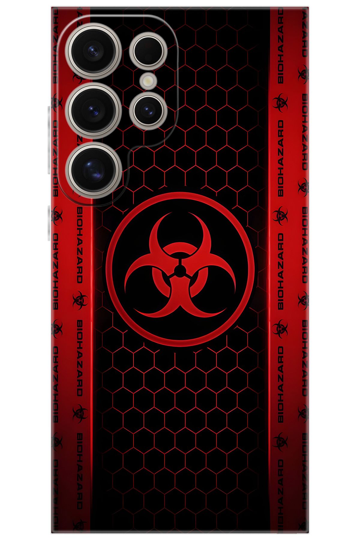 Ceppare Samsung Galaxy S24 ULTRA (SM-S928B) Uyumlu Kılıf Desen Baskılı Silikon Biohazard STK:754 CP-jSb9Zox
