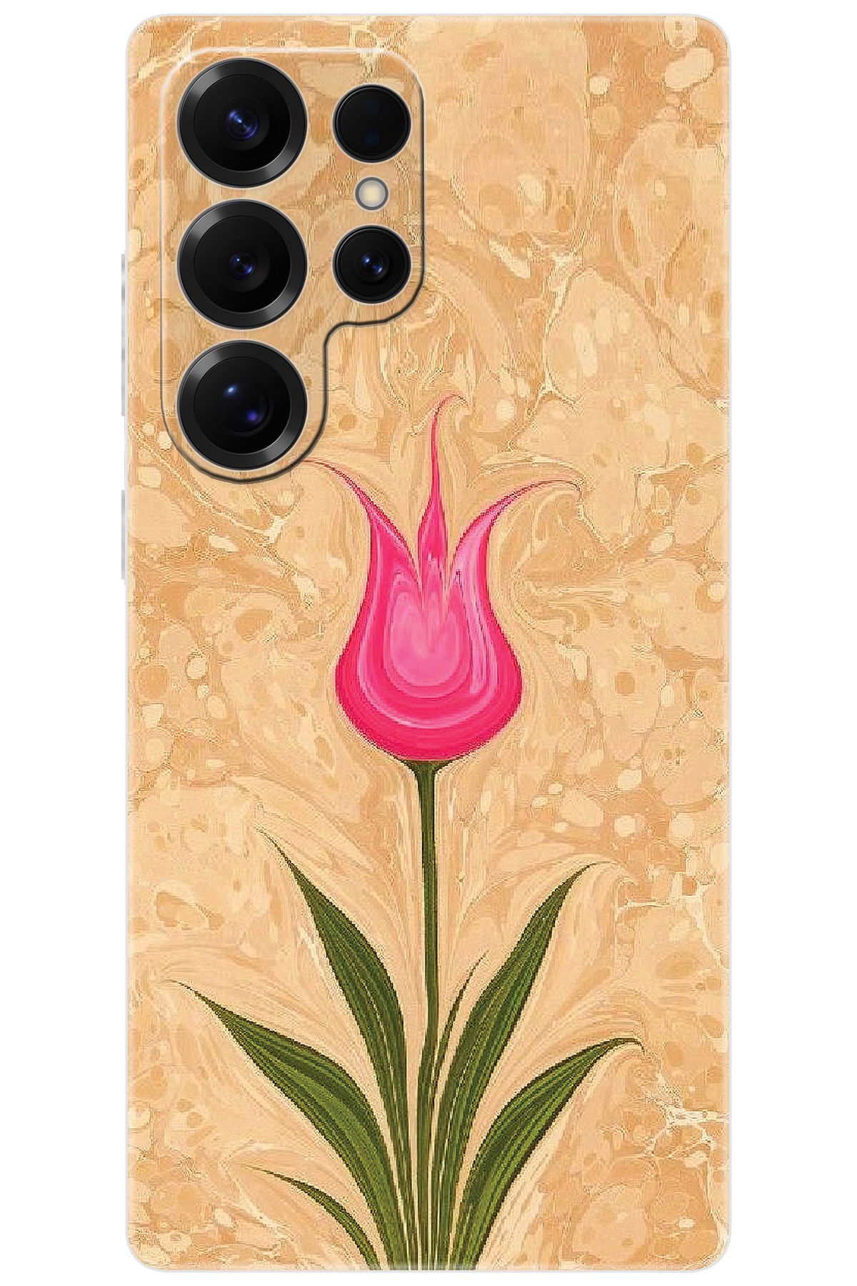Ceppare Samsung Galaxy S25 ULTRA (SM-S938B) Uyumlu Kılıf Desen Baskı Silikon Lale Tasarım STK:544 CP-k0IwOpM