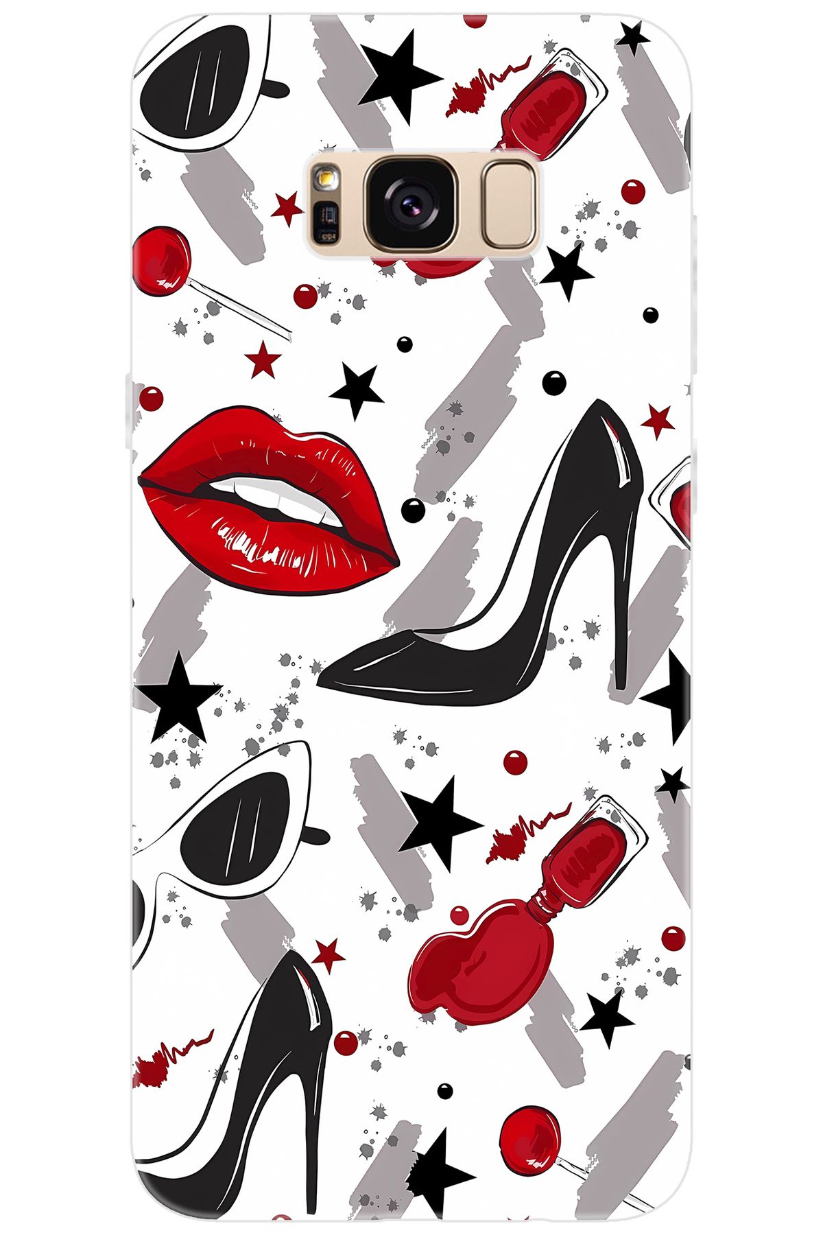 Ceppare Samsung Galaxy S8 PLUS (SM-G955F) Uyumlu Kılıf Desenli Silikon Fashion Design STK:676 CP-0B37VES