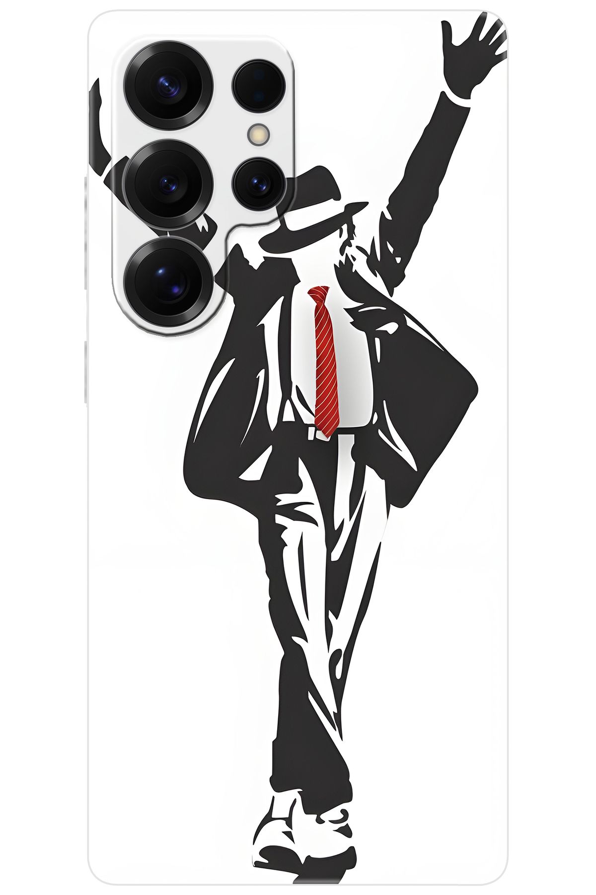 Ceppare Samsung Galaxy S25 ULTRA (SM-S938B) Uyumlu Kılıf Desenli Silikon Michael Jackson STK:705 CP-lhK95UW