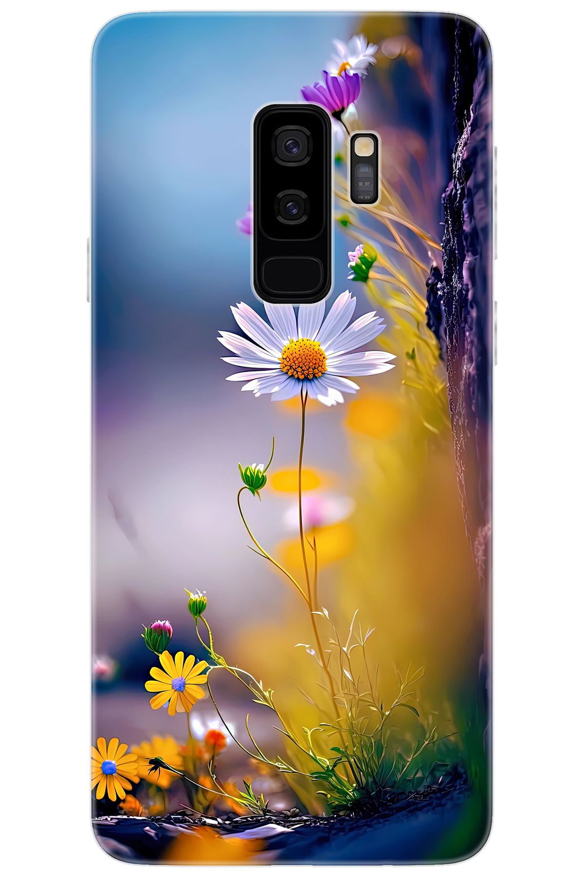 Ceppare Samsung Galaxy S9 PLUS (SM-G965F) Uyumlu Kılıf Desen Baskı Silikon Papatya Seri STK:1000 CP-IvOy9TX