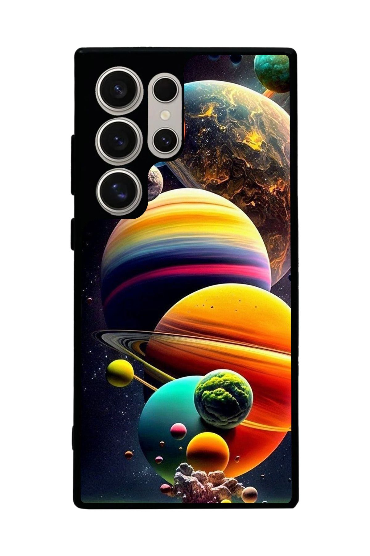 BGAKSESUAR Samsung Galaxy S24 Ultra Uyumlu Mat Siyah Kılıf – Yumuşak Silikon, Koruyucu, Şok Emici Kapak
