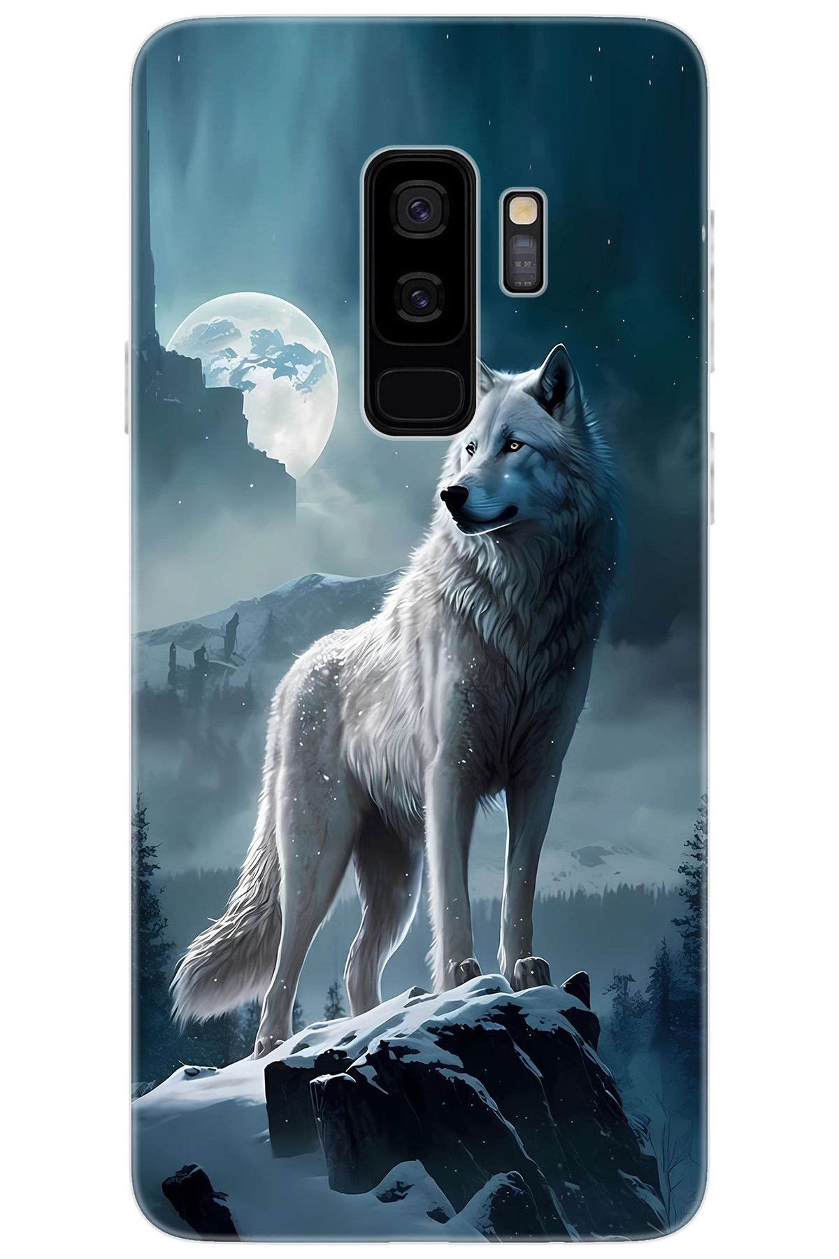 Ceppare Samsung Galaxy S9 PLUS (SM-G965F) Uyumlu Kılıf Desen Baskılı Silikon Kurt STK:683 CP-BK3nGPl