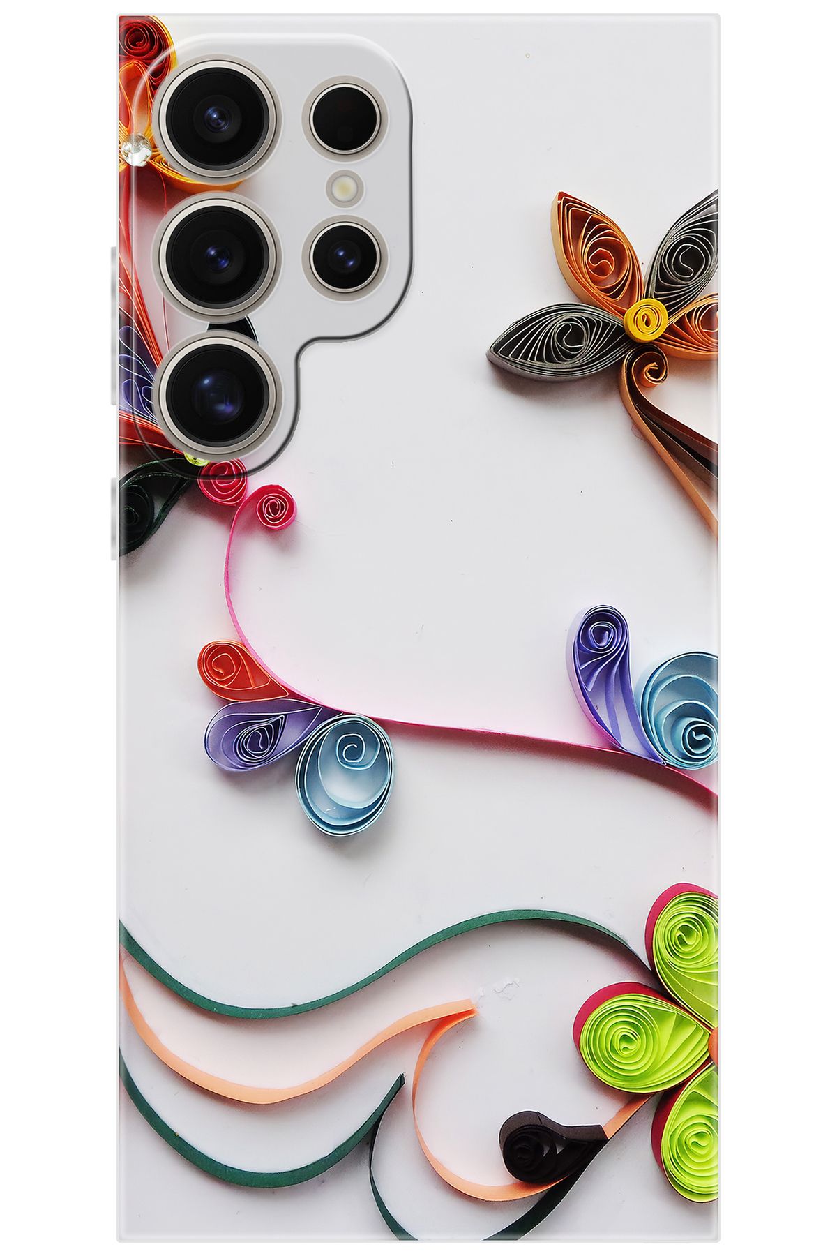 Ceppare Samsung Galaxy S24 ULTRA (SM-S928B) Uyumlu Kılıf Desen Baskılı Silikon Çiçek Desen STK220 CP-r2XVgHT