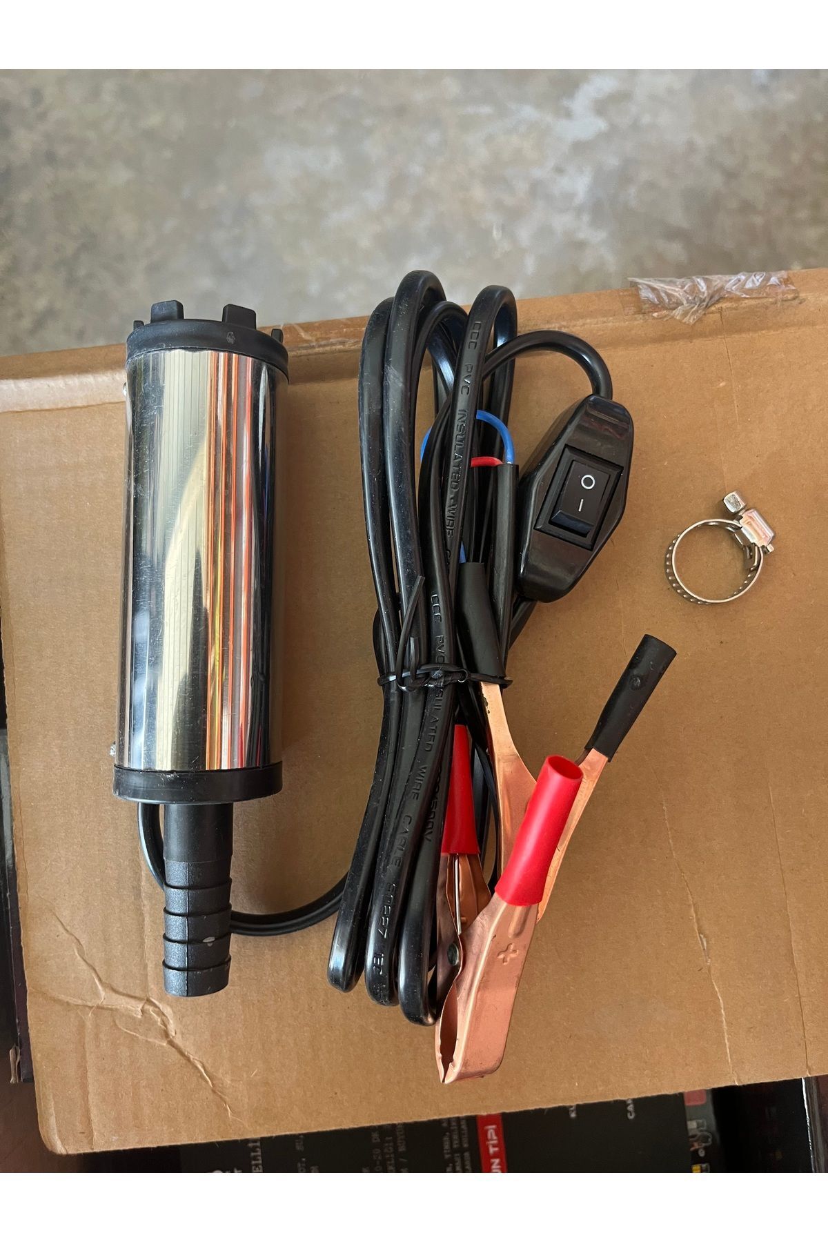 Akın 12 VOLT SIVI AKTARIM POMPASI AKÜ ÇENGELLİ
