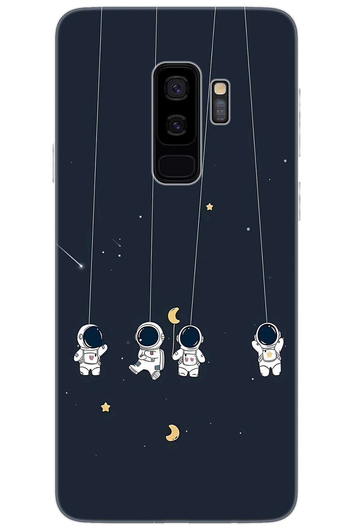 Ceppare Samsung Galaxy S9 PLUS (SM-G965F) Uyumlu Kılıf Desen Baskılı Silikon Astronot STK:663 CP-aWzxSvK
