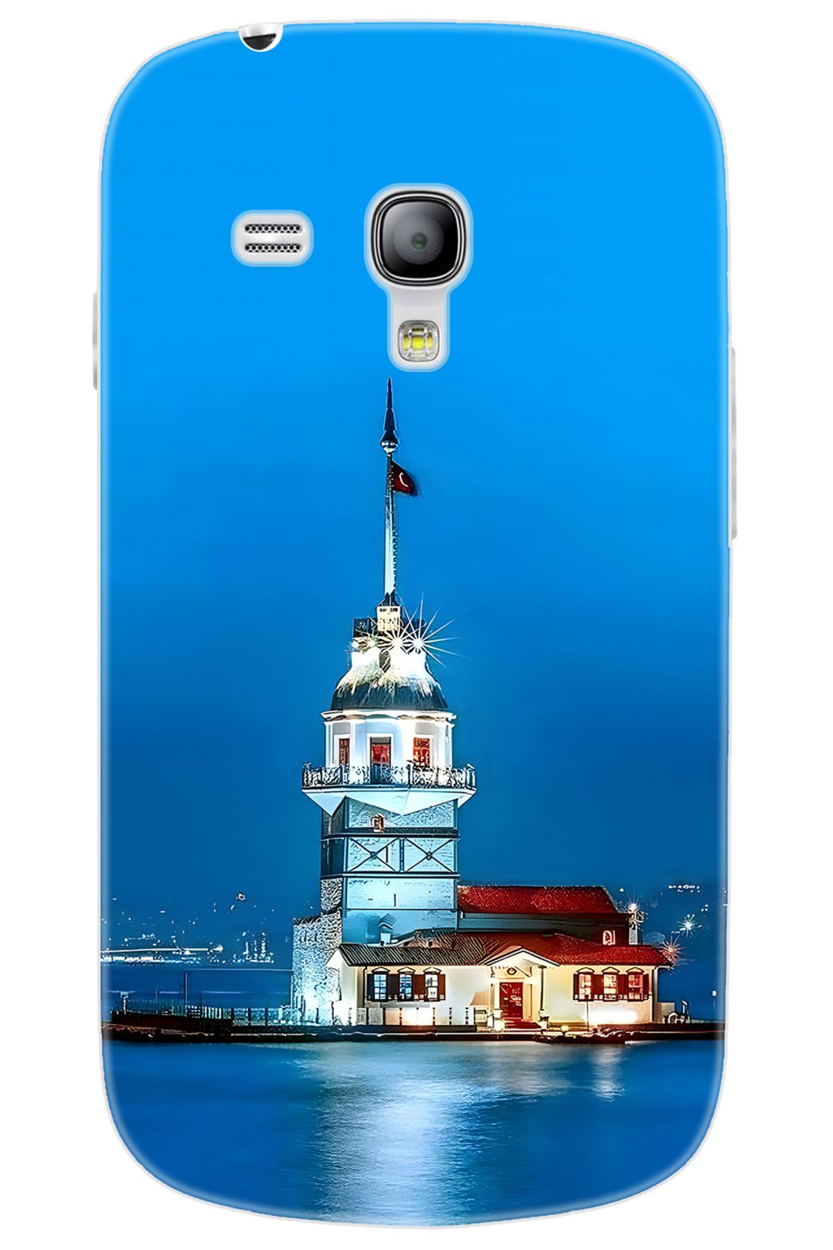 Ceppare Samsung Galaxy S3 Mini (GT-I8190) Uyumlu Kılıf Desen Baskılı Silikon Kız Kulesi STK:617 CP-fZvi9oe