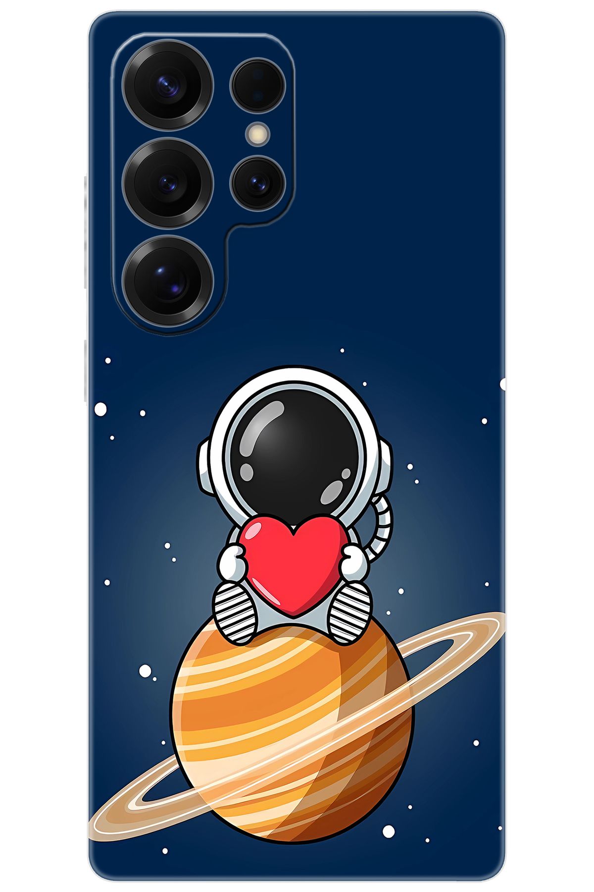 Ceppare Samsung Galaxy S25 ULTRA (SM-S938B) Uyumlu Kılıf Desen Baskılı Silikon Astronot STK:697 CP-jB8Lwxc
