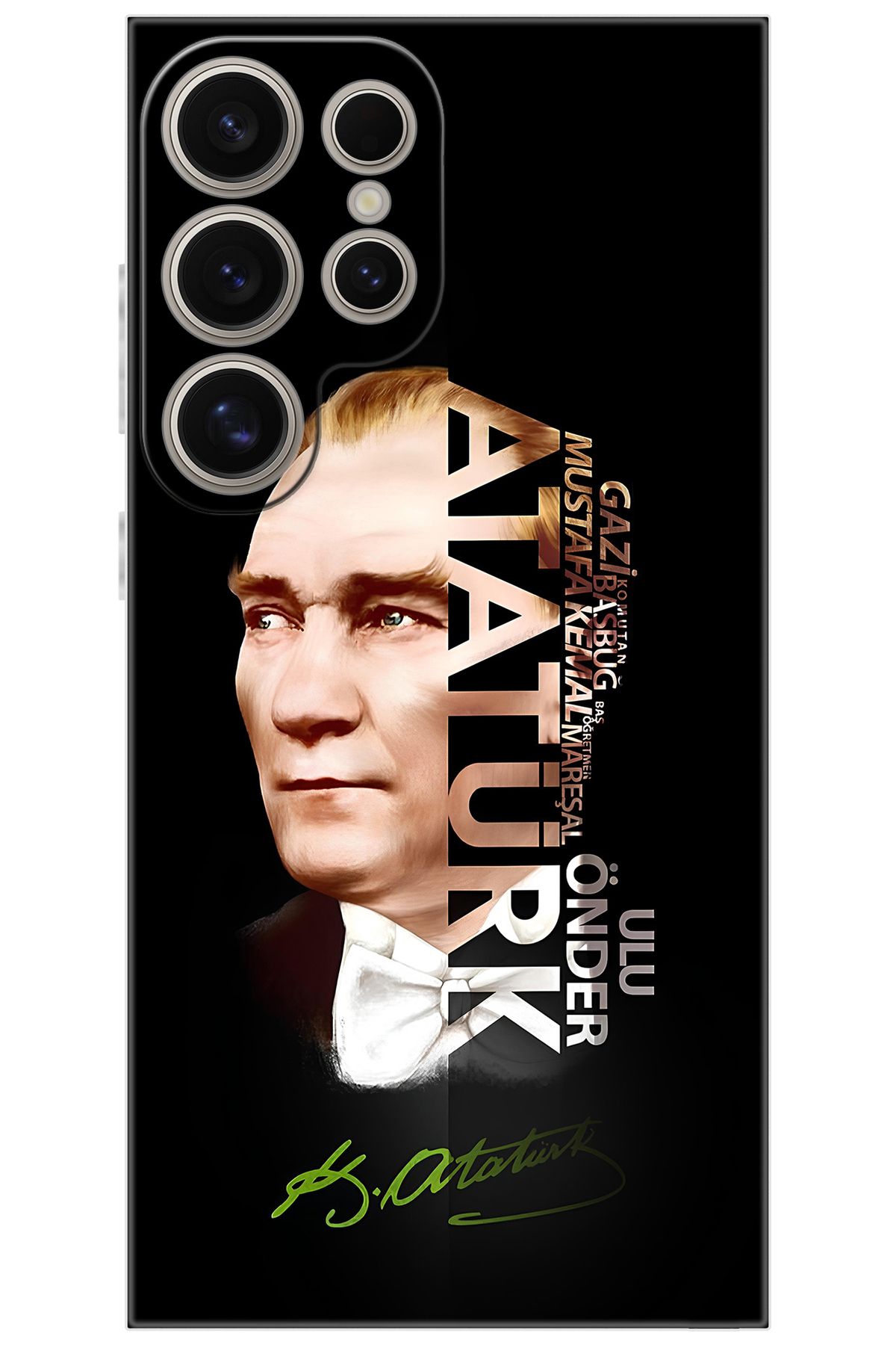Ceppare Samsung Galaxy S24 ULTRA (SM-S928B) Uyumlu Kılıf Desen Baskılı Silikon Atatürk STK:681 CP-XT4TaTD