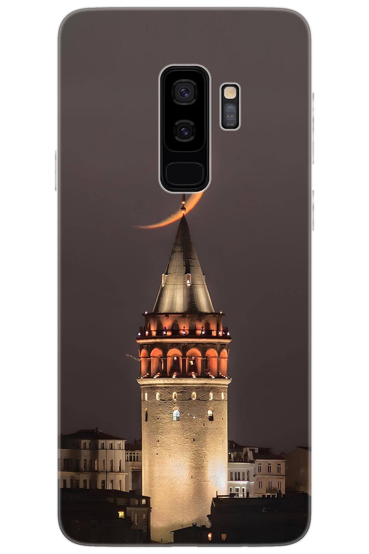 Ceppare Samsung Galaxy S9 PLUS (SM-G965F) Uyumlu Kılıf Desen Baskı Silikon Galata Kulesi STK:673 CP-KeFfviP