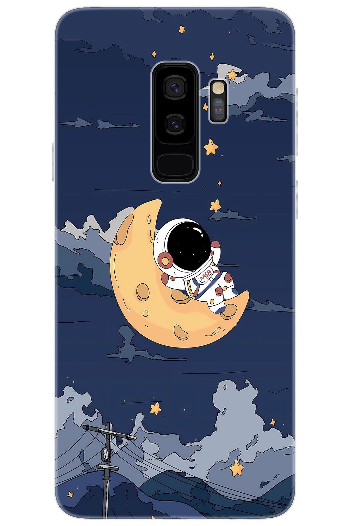 Ceppare Samsung Galaxy S9 PLUS (SM-G965F) Uyumlu Kılıf Desen Baskılı Silikon Astronot STK:684 CP-5k8KziK