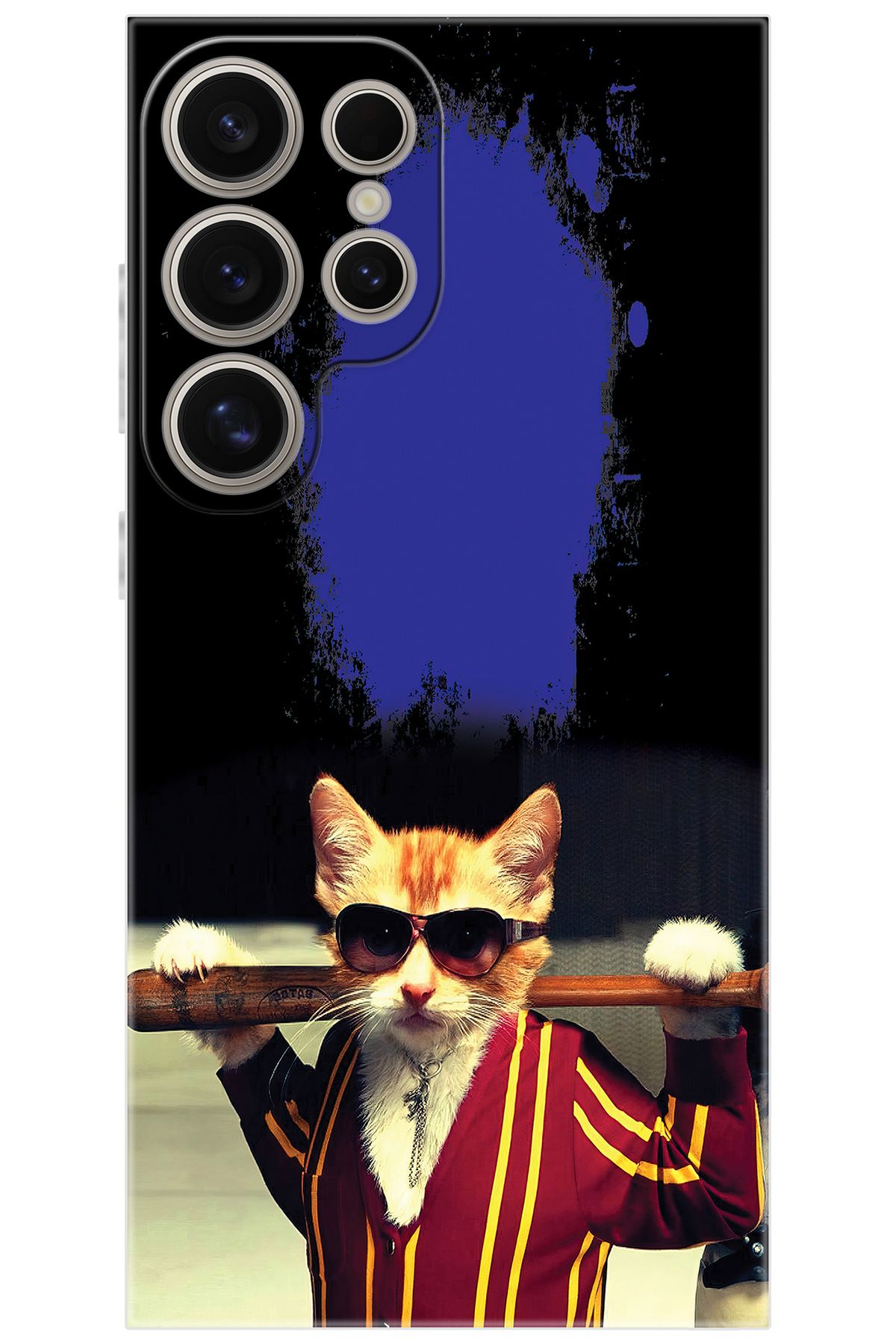 Ceppare Samsung Galaxy S24 ULTRA (SM-S928B) Uyumlu Kılıf Desen Baskılı Silikon Artist Kedi STK481 CP-OTuTbah