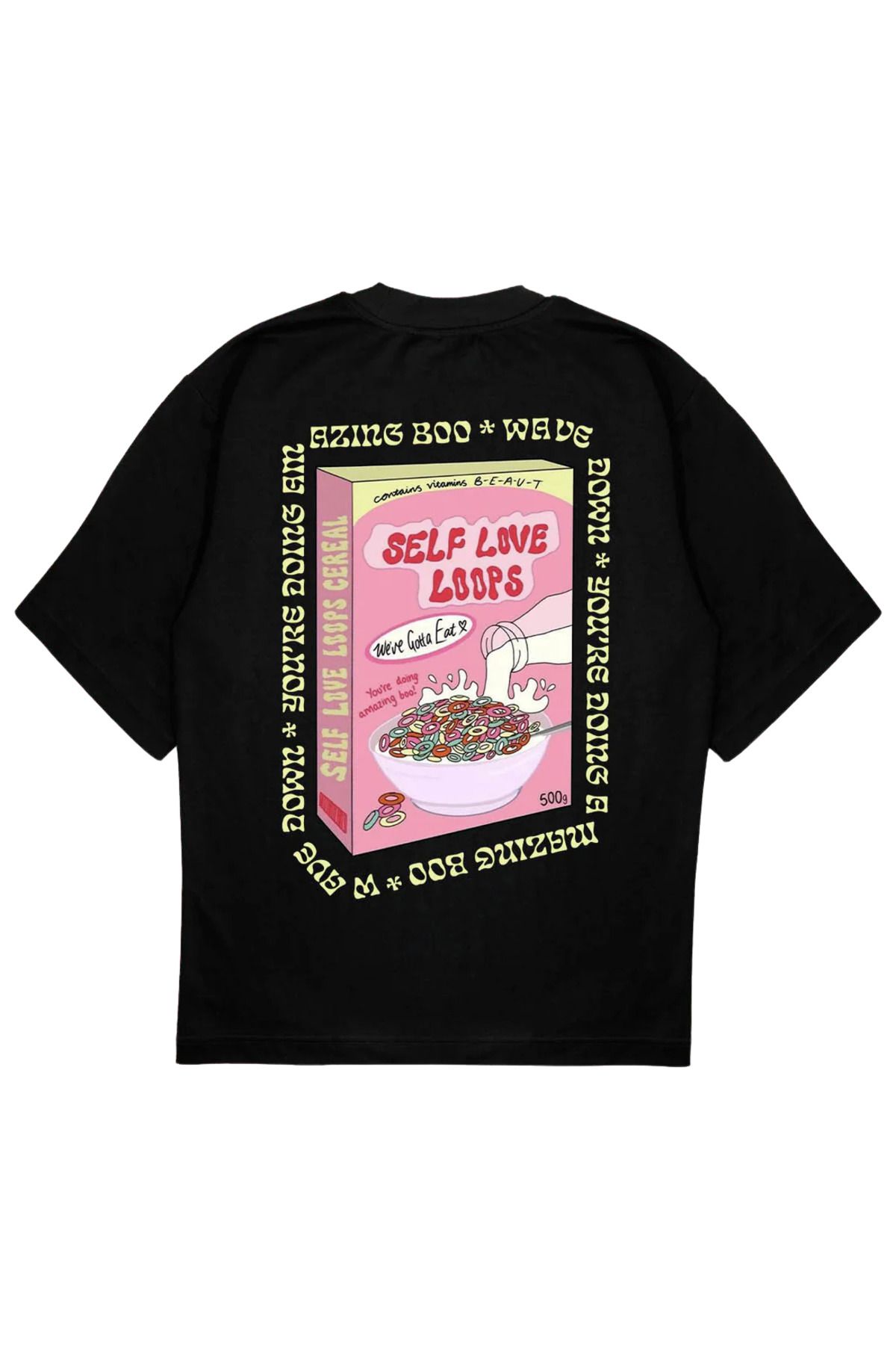 SVART WEAR SELF LOVE T-Shirt OVERSIZE Tişört Self love loops