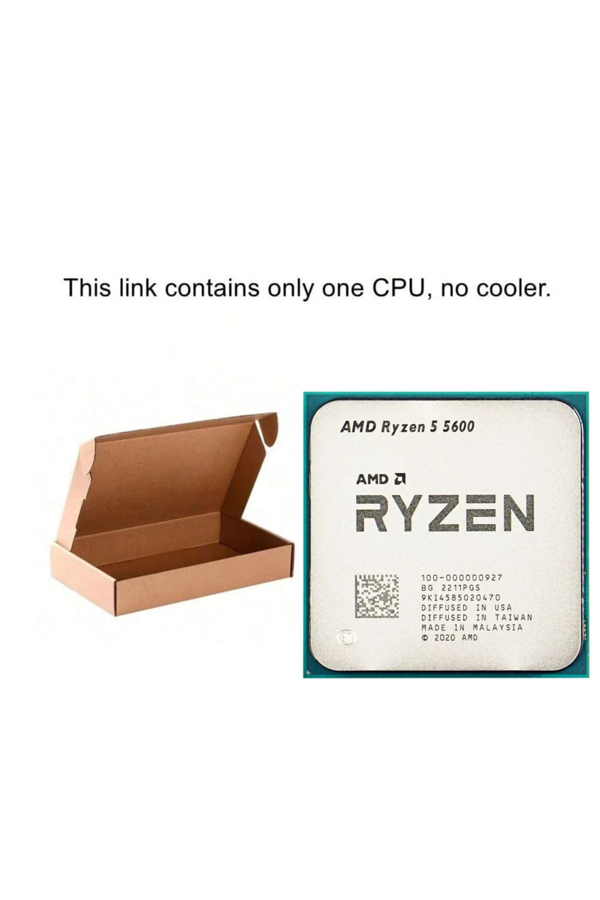 Choice-Amd Ryzen 5 R5 5600 3.5ghz 6-core 12-thread Cpu Processor 65w L3=32m 100-000000927 Lga Am4 5