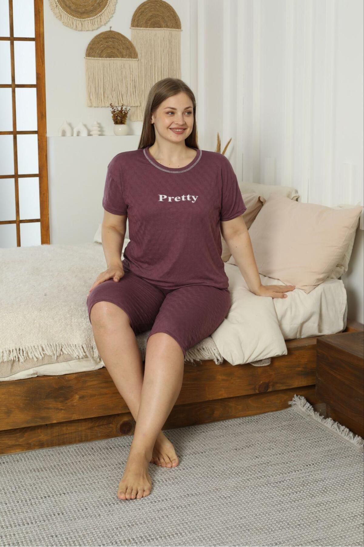 Sebay Giyim Sebay Softtouch Kadın Pijama Takımı Mor -Pretty Sby009
