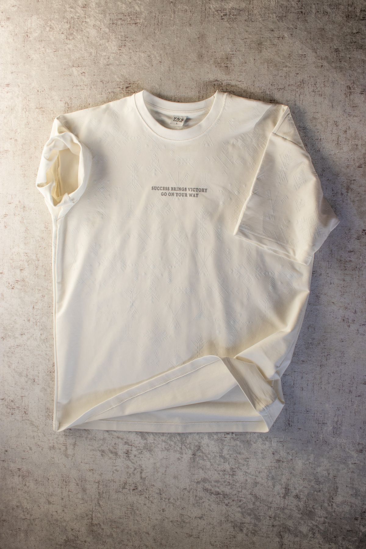 Bea Erkek Beyaz Baskılı T-shirt