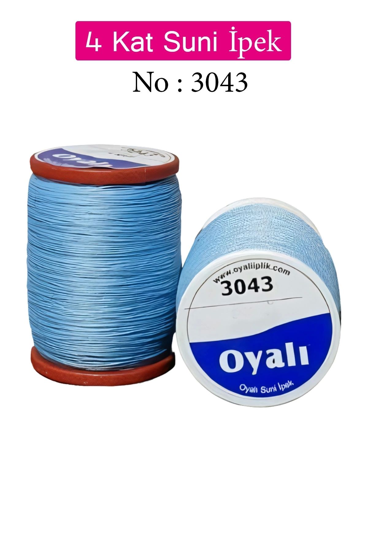YenisiniAl Oyalı 4 Kat Suni İpek İplik İğne Oyası Boncuk İpi Tığ Oyası No:3043