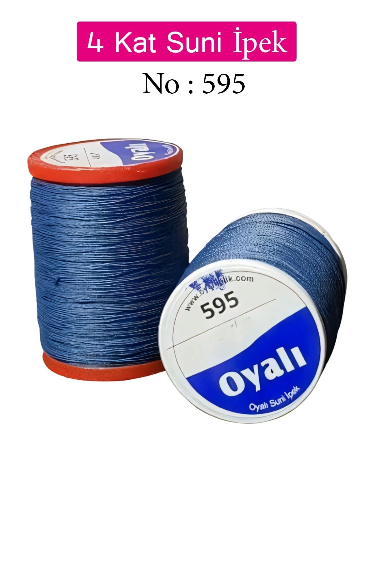 YenisiniAl Oyalı 4 Kat Suni İpek İplik İğne Oyası Boncuk İpi Tığ Oyası No:595