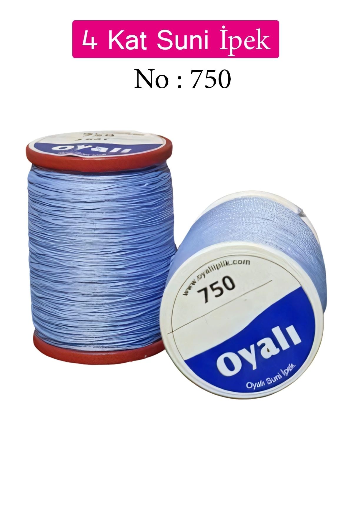 YenisiniAl Oyalı 4 Kat Suni İpek İplik İğne Oyası Boncuk İpi Tığ Oyası No:750