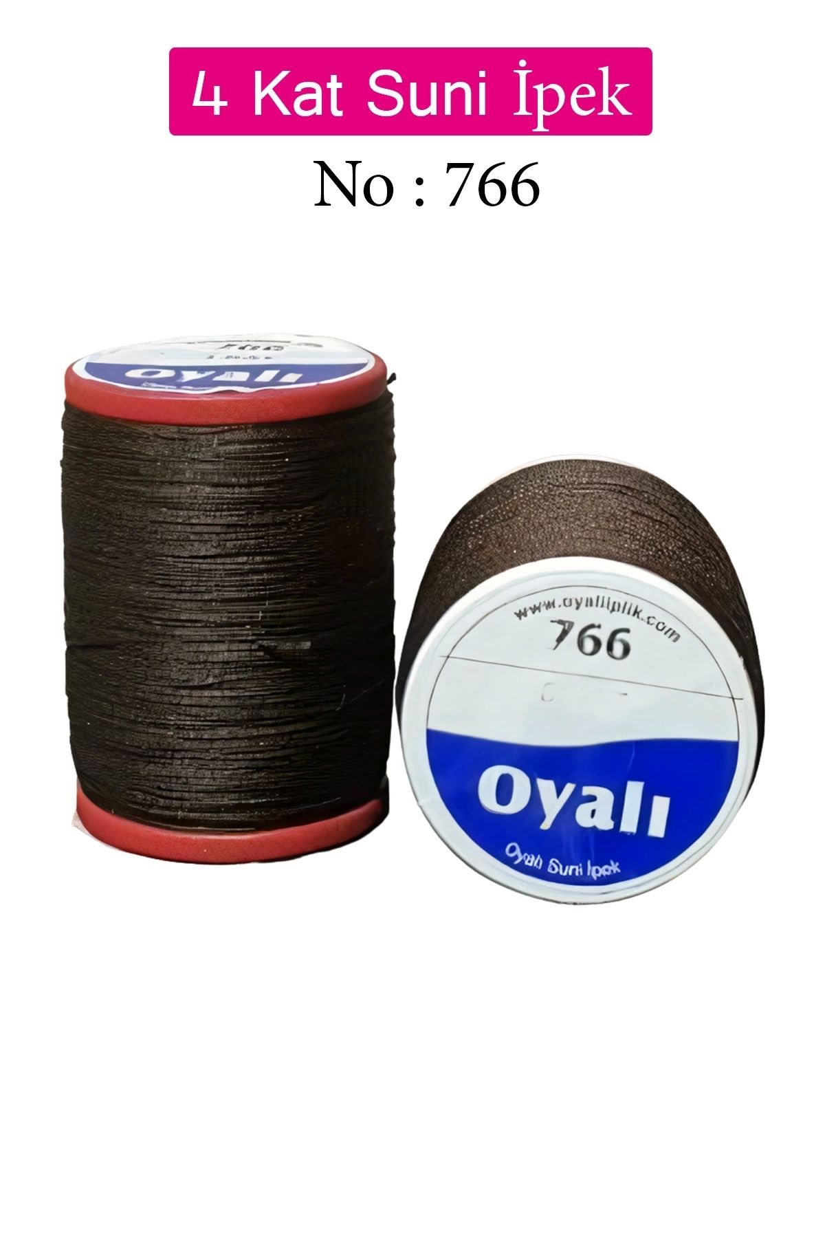 YenisiniAl Oyalı 4 Kat Suni İpek İplik İğne Oyası Boncuk İpi Tığ Oyası No:766