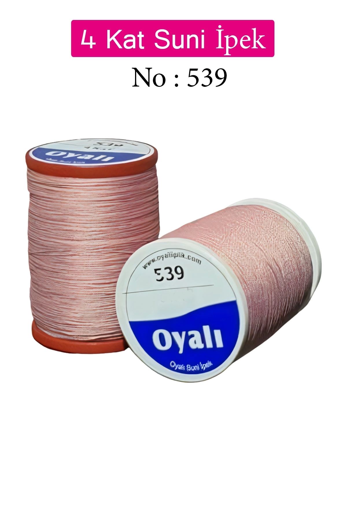 YenisiniAl Oyalı 4 Kat Suni İpek İplik İğne Oyası Boncuk İpi Tığ Oyası No:539