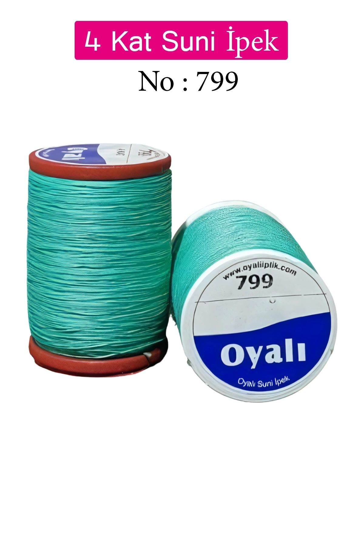 YenisiniAl Oyalı 4 Kat Suni İpek İplik İğne Oyası Boncuk İpi Tığ Oyası No:799