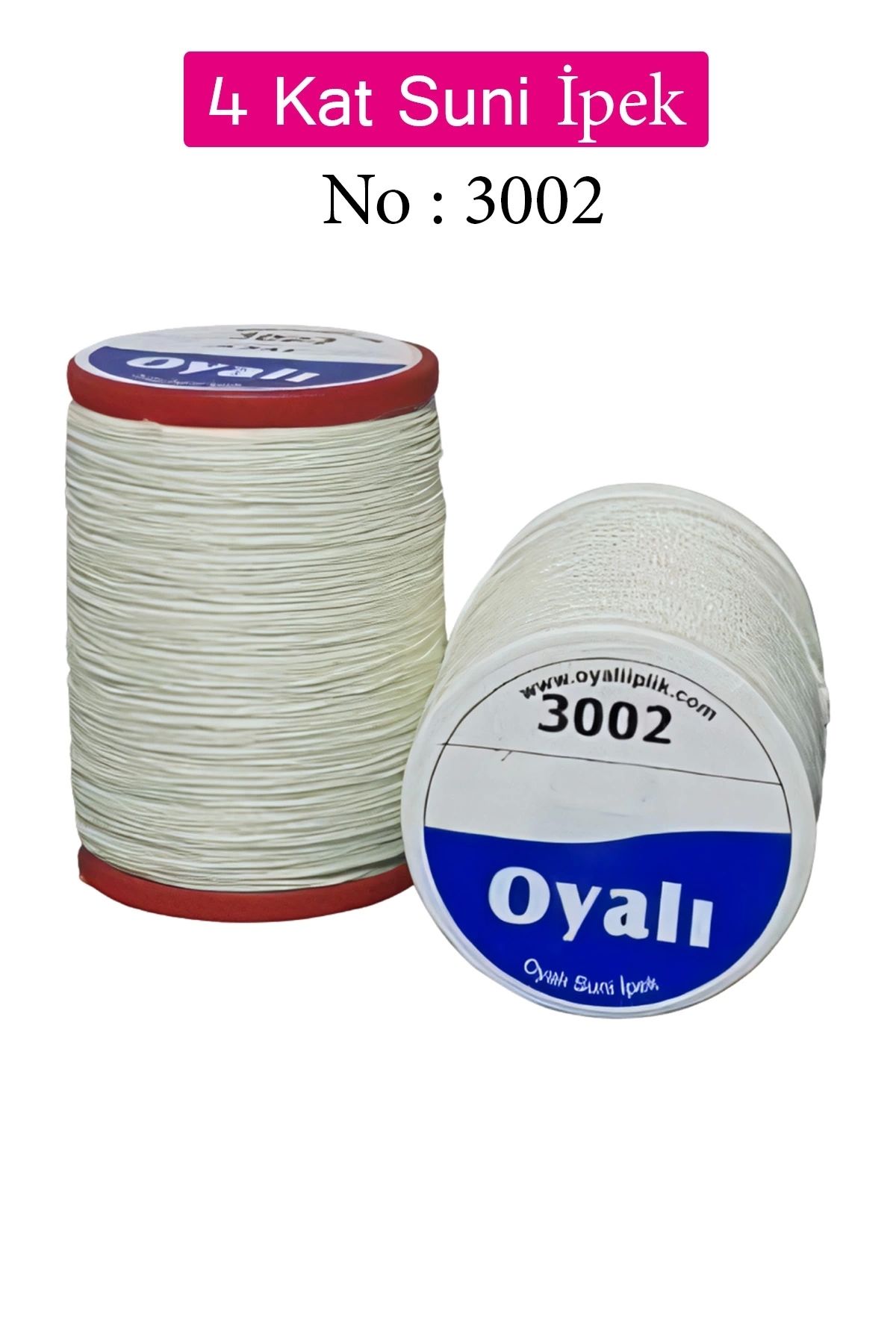YenisiniAl Oyalı 4 Kat Suni İpek İplik İğne Oyası Boncuk İpi Tığ Oyası No:3002
