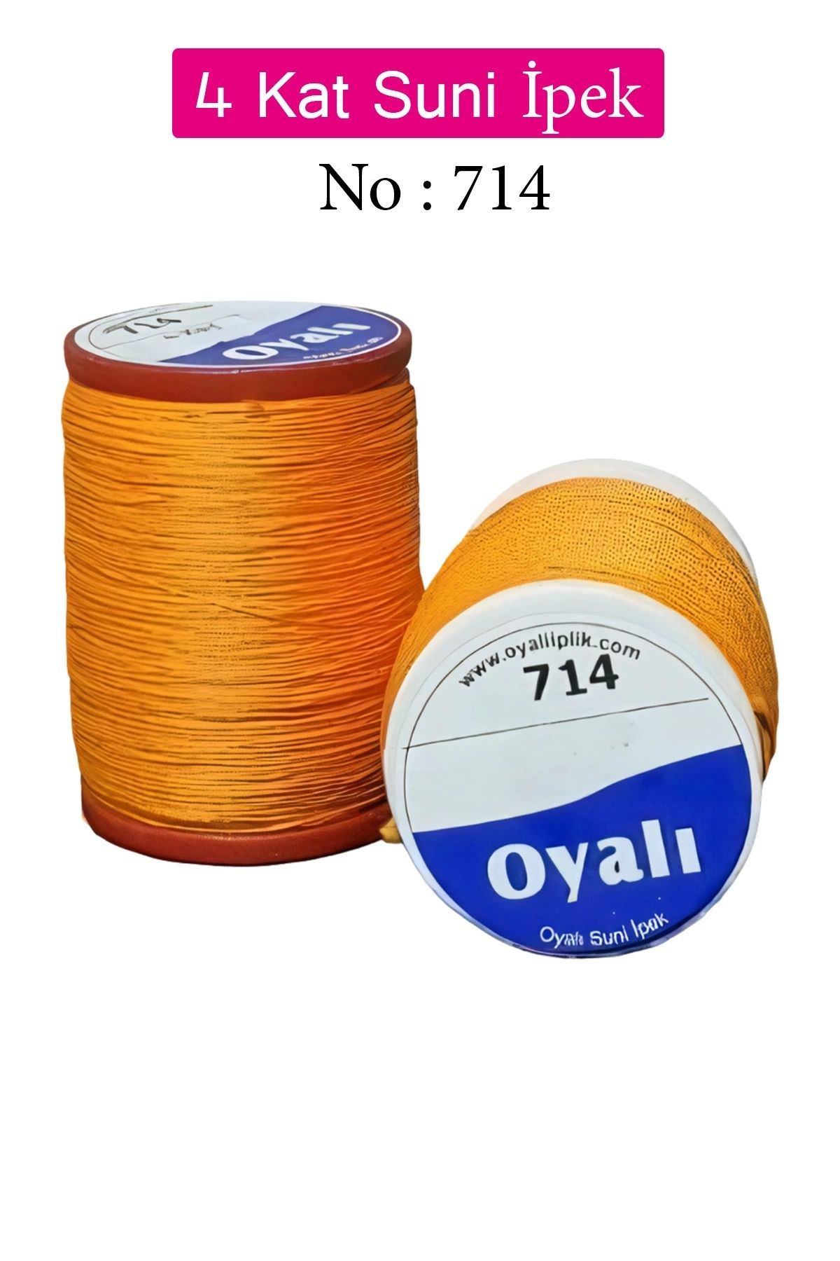 YenisiniAl Oyalı 4 Kat Suni İpek İplik İğne Oyası Boncuk İpi Tığ Oyası No:714