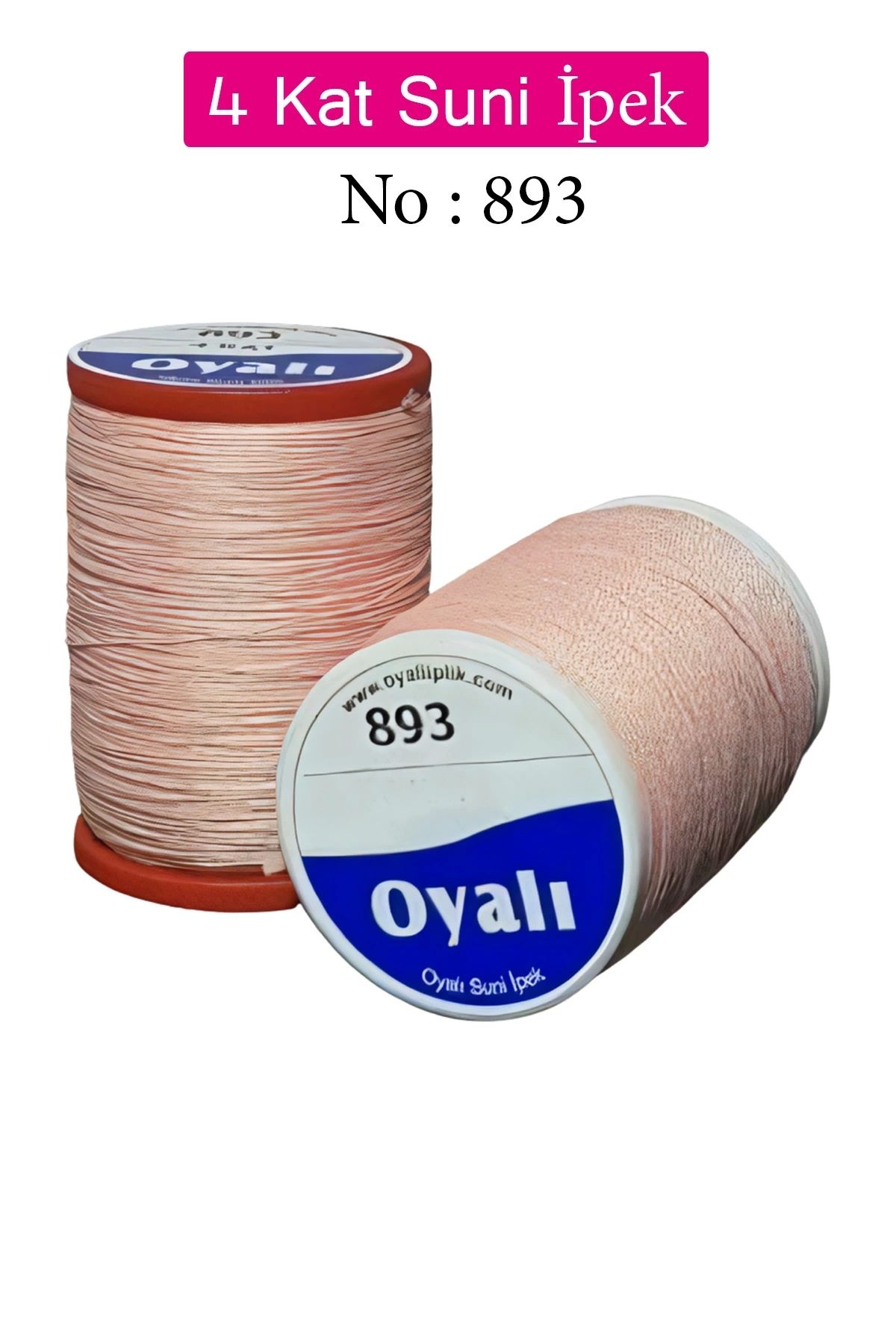 YenisiniAl Oyalı 4 Kat Suni İpek İplik İğne Oyası Boncuk İpi Tığ Oyası No:893