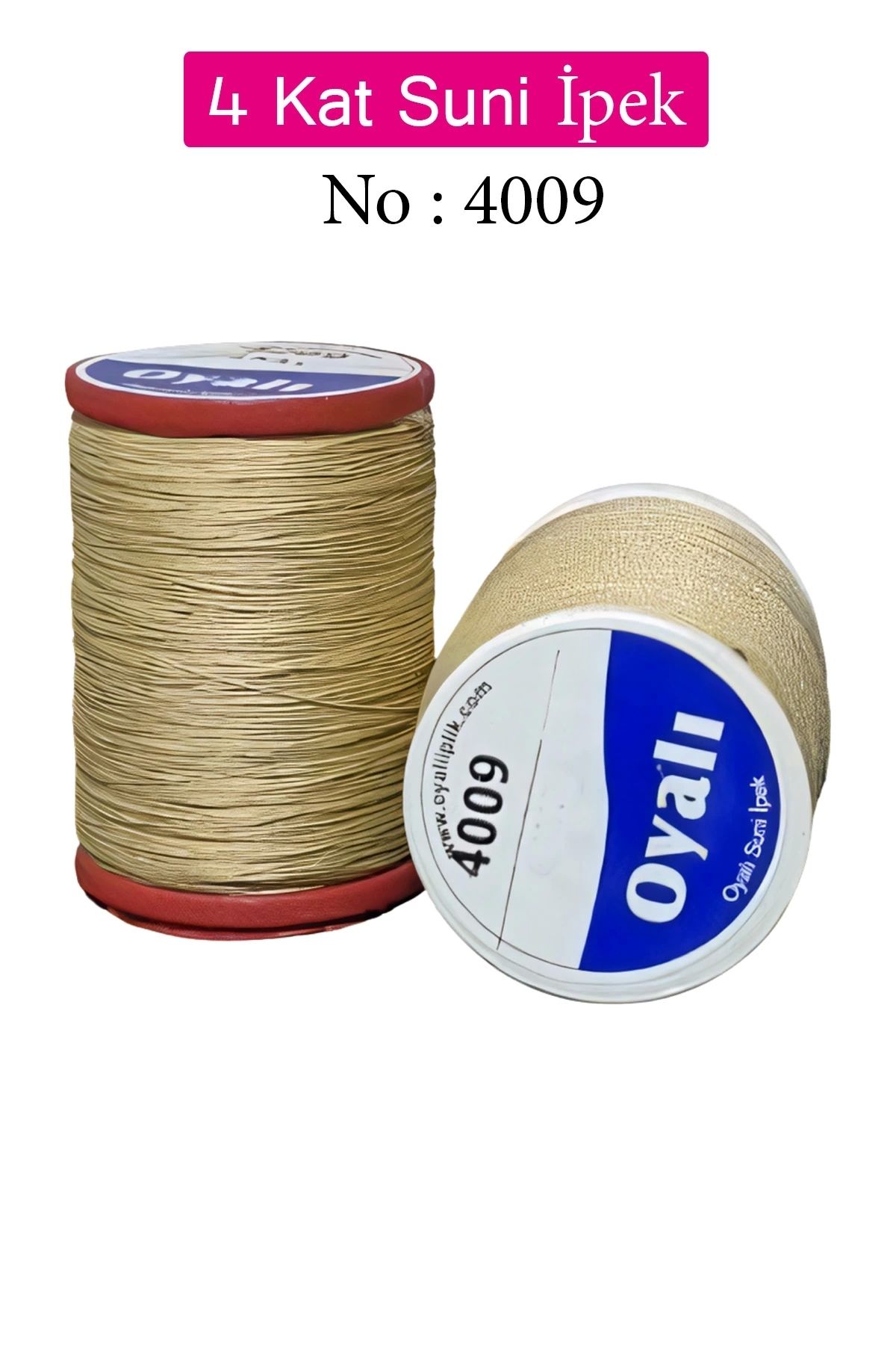 YenisiniAl Oyalı 4 Kat Suni İpek İplik İğne Oyası Boncuk İpi Tığ Oyası No:4009