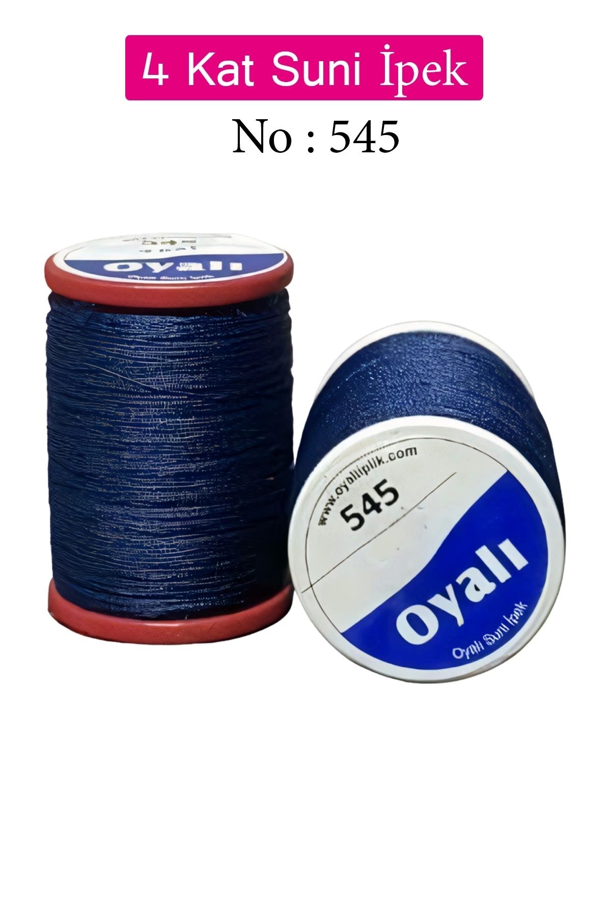YenisiniAl Oyalı 4 Kat Suni İpek İplik İğne Oyası Boncuk İpi Tığ Oyası No:545