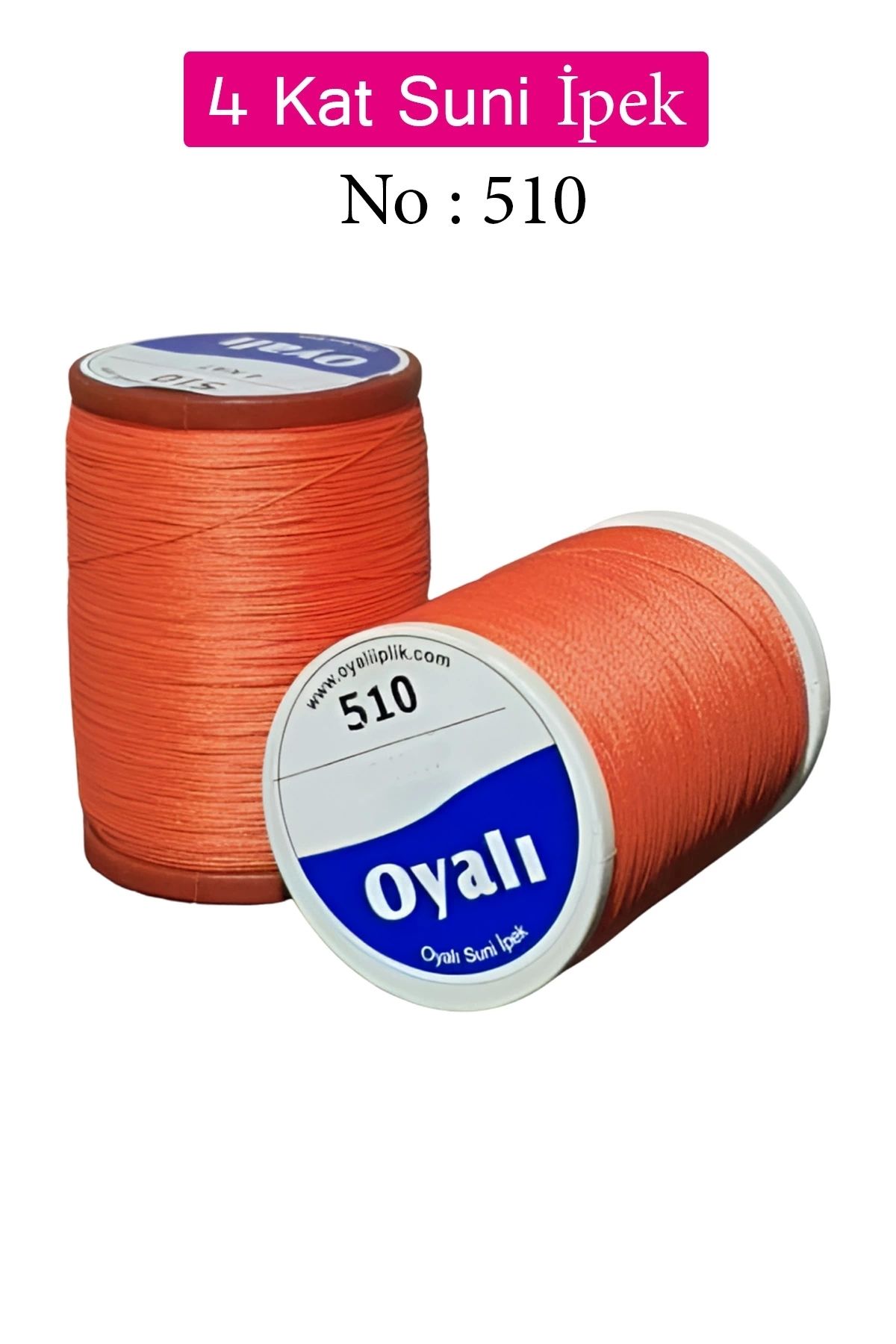 YenisiniAl Oyalı 4 Kat Suni İpek İplik İğne Oyası Boncuk İpi Tığ Oyası No:510