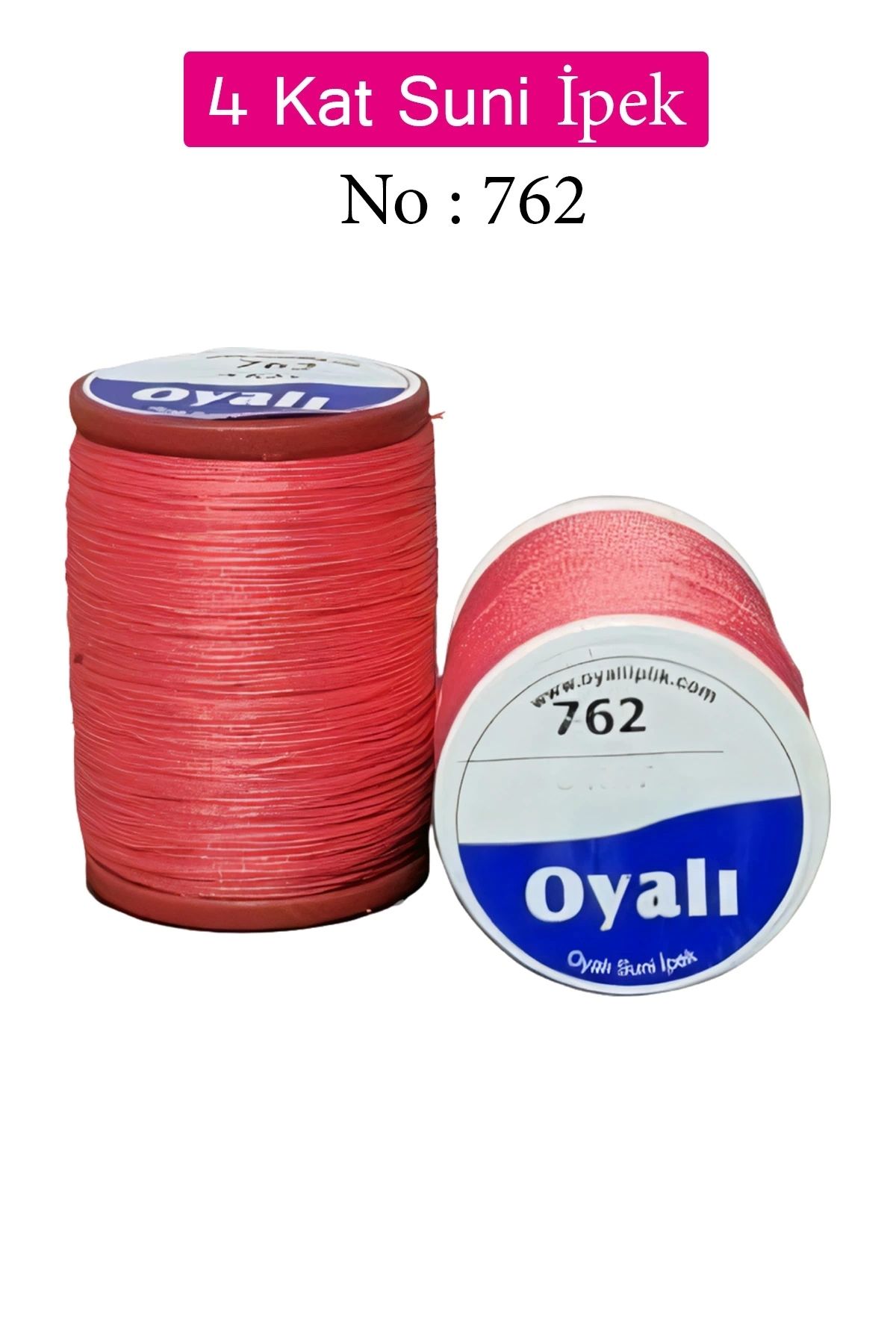 YenisiniAl Oyalı 4 Kat Suni İpek İplik İğne Oyası Boncuk İpi Tığ Oyası No:762