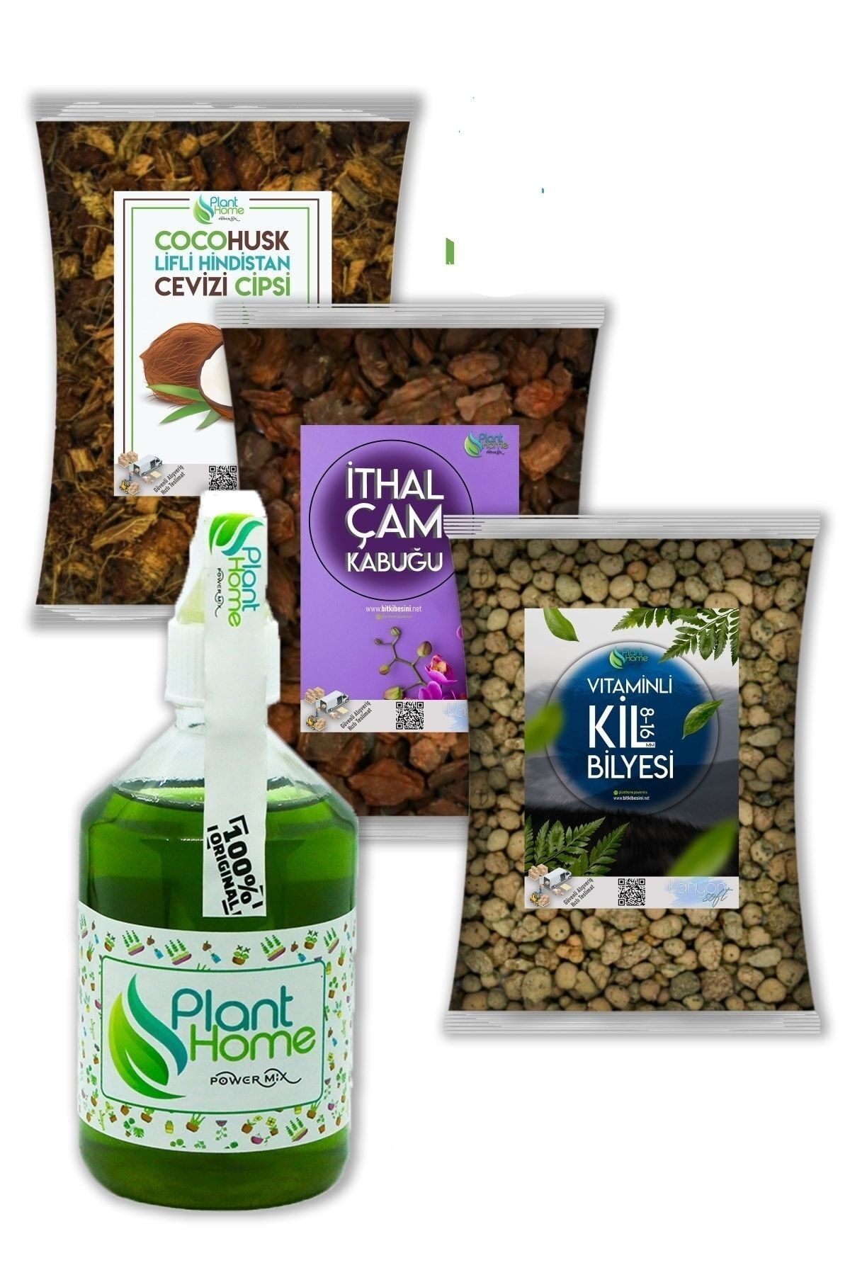 plant-home Powermix Orkide Bakım Avantaj Seti 4lü 4setplanthome  Bitki Besini ve Vitamin