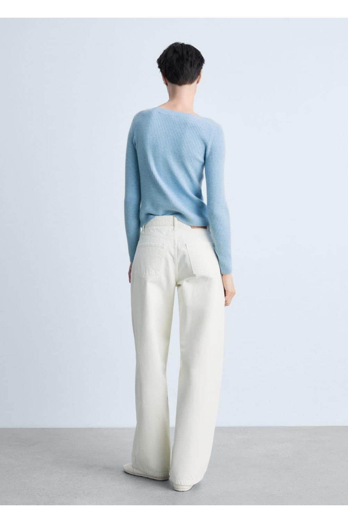 MANGO Woman-Boat Neck Knitwear Sweater 4